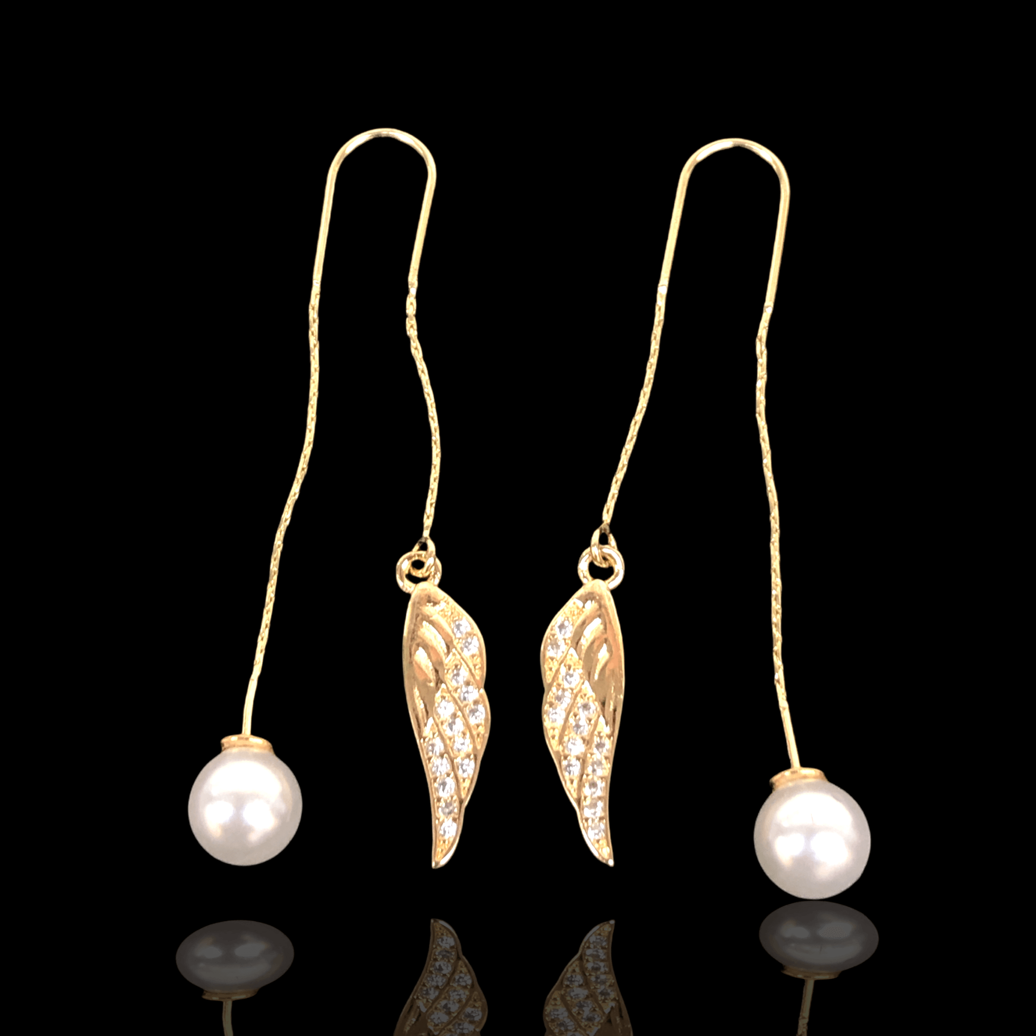 OLE 0255 -18K Gold Filled Oro Laminado EARRINGS - KUANIA