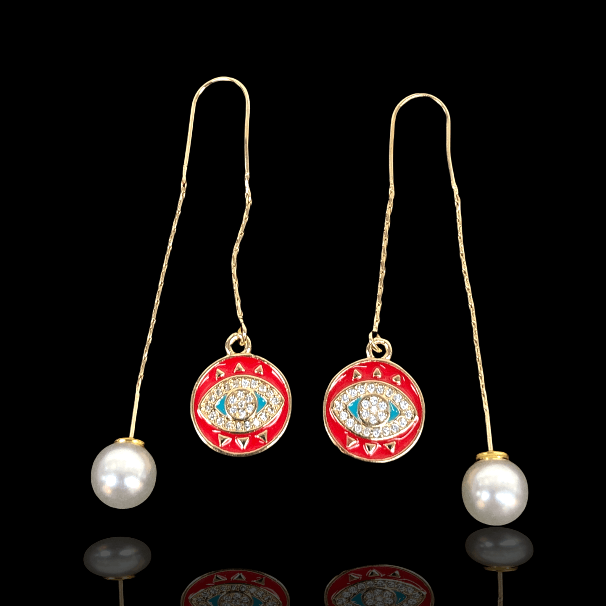 OLE 0256 -18K Gold Filled Oro Laminado EARRINGS - KUANIA