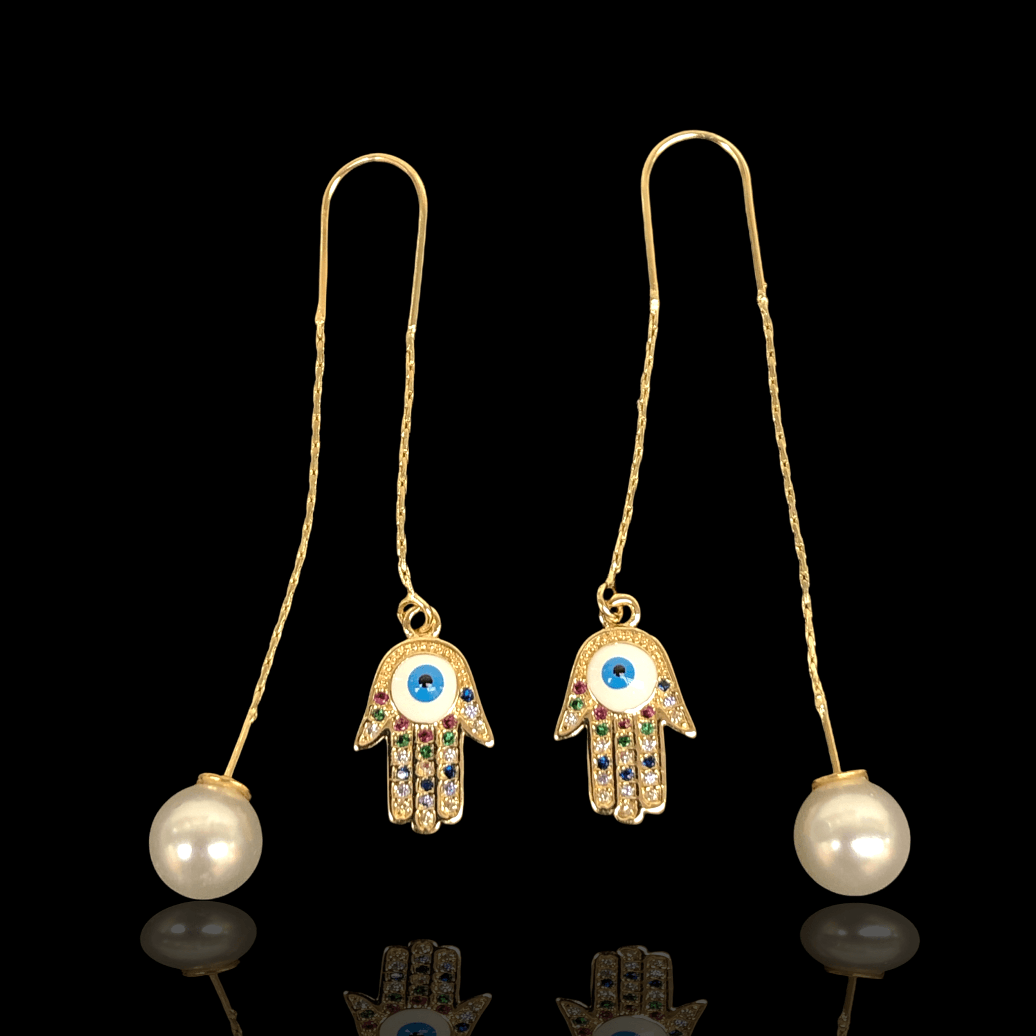 OLE 0258 -18K Gold Filled Oro Laminado EARRINGS - KUANIA