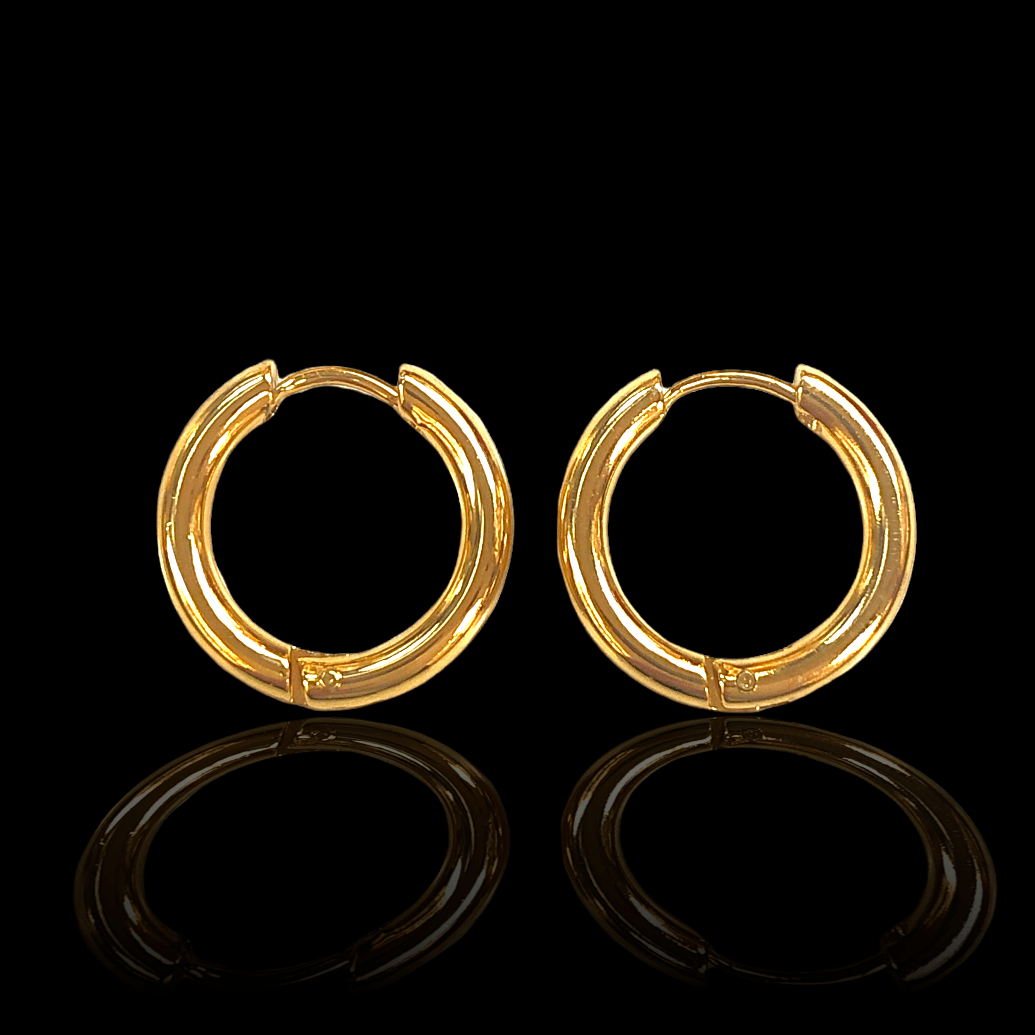 OLE 0261 -18K Gold Filled Oro Laminado EARRINGS, NEW - KUANIA