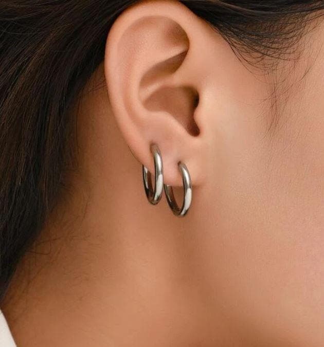 OLE 0261 -18K Gold Filled Oro Laminado EARRINGS, NEW - KUANIA
