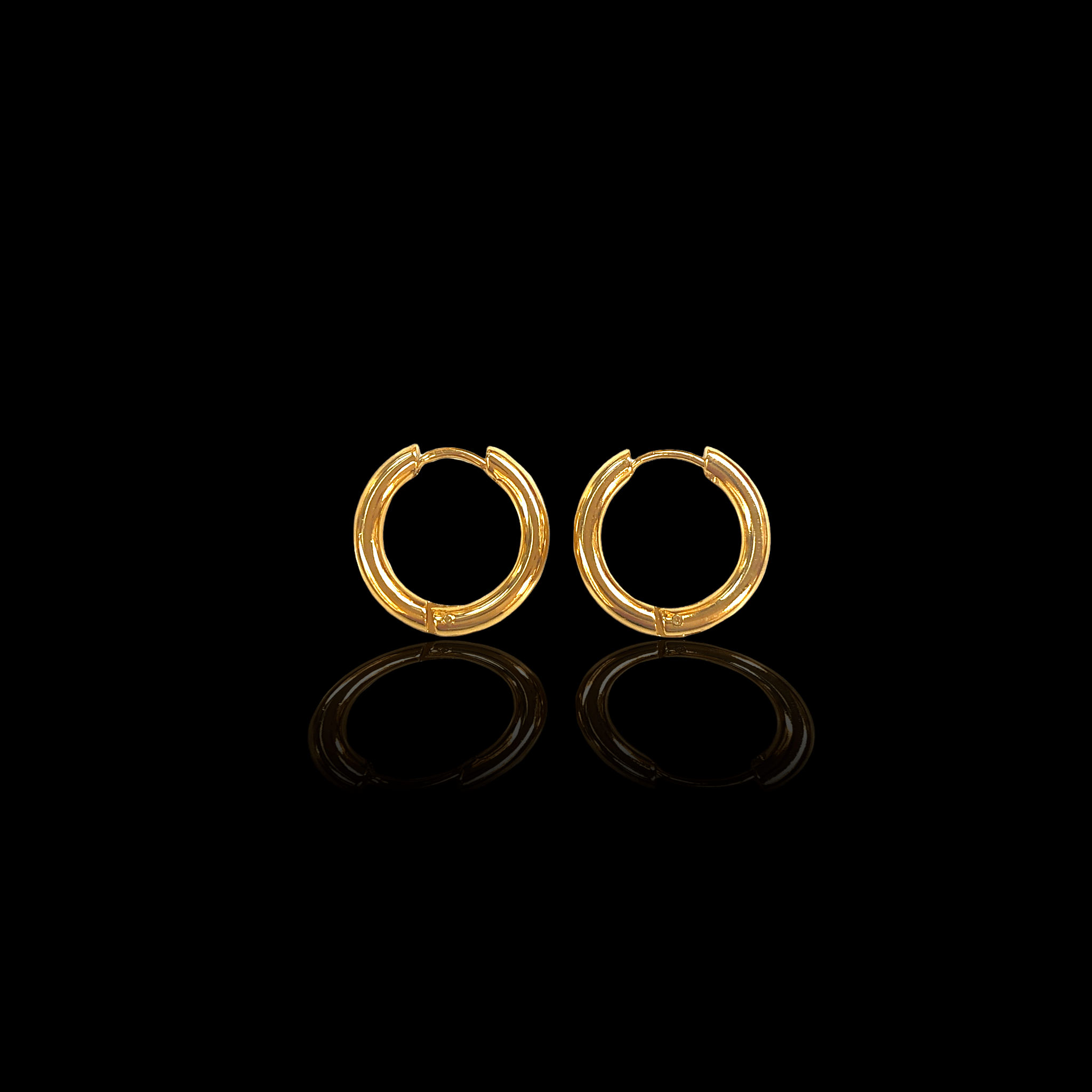 OLE 0261 -18K Gold Filled Oro Laminado EARRINGS, NEW - KUANIA