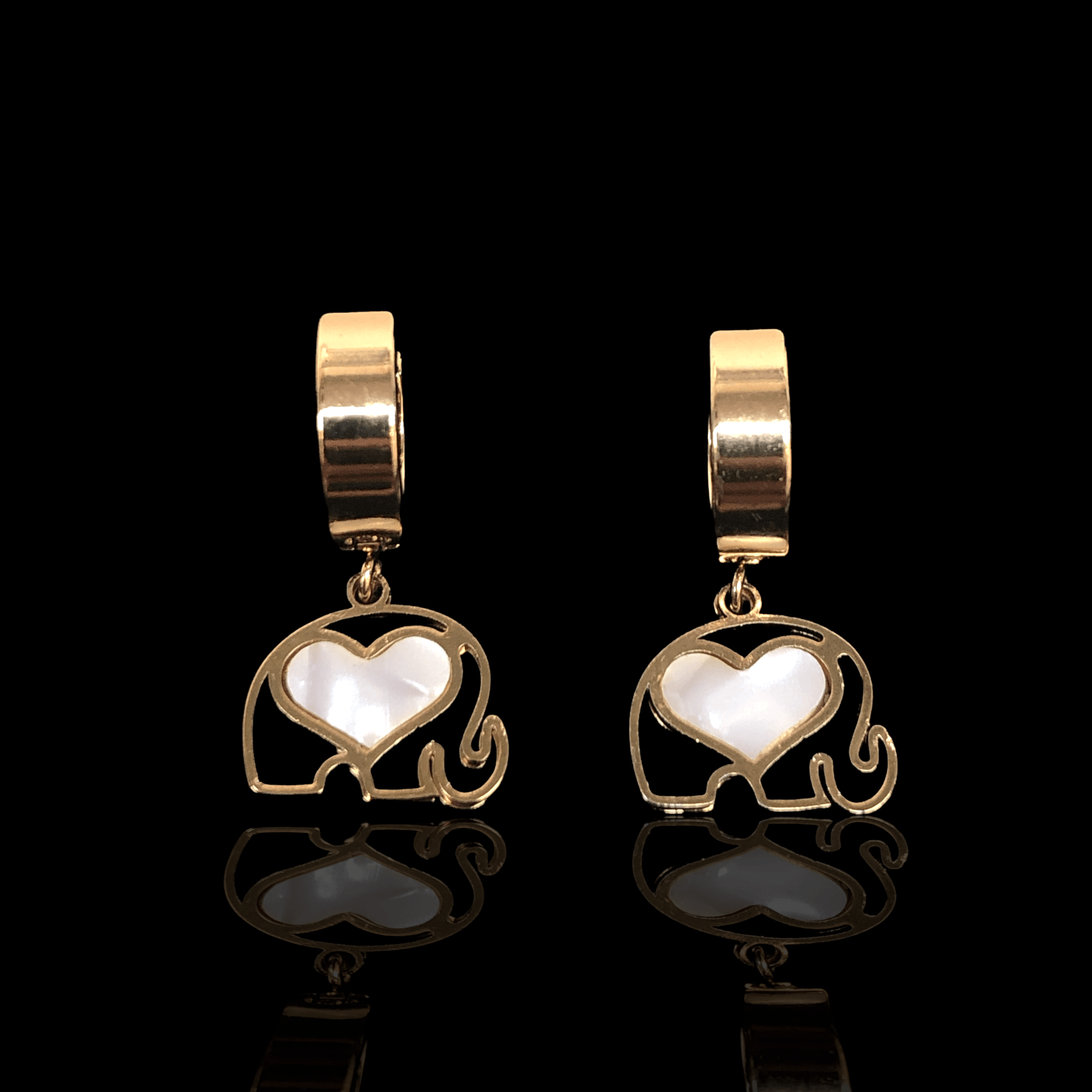 OLE 0266 -18K Gold Filled Oro Laminado EARRINGS, NEW - KUANIA