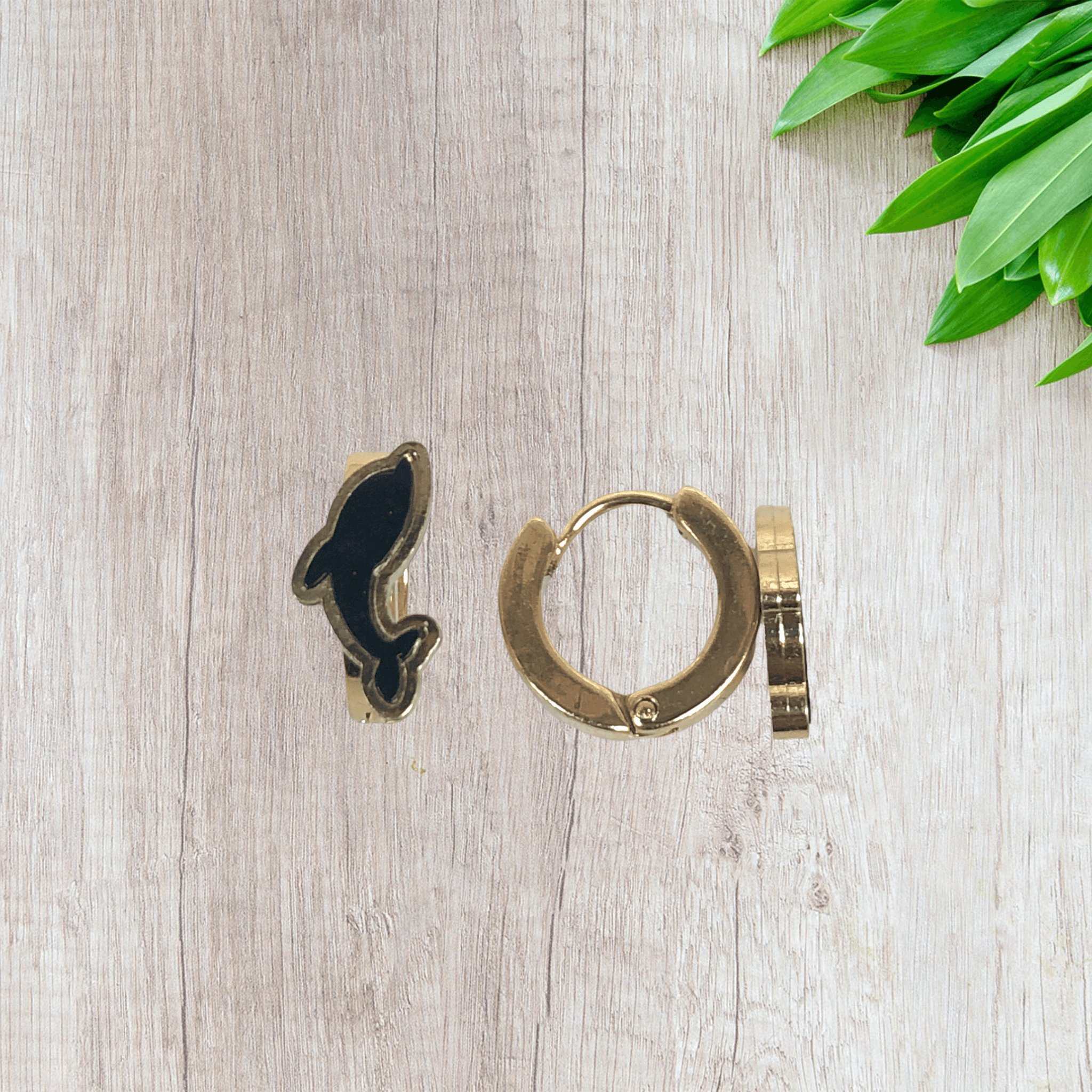 OLE 0278 -18K Gold Filled Oro Laminado EARRINGS, NEW - KUANIA