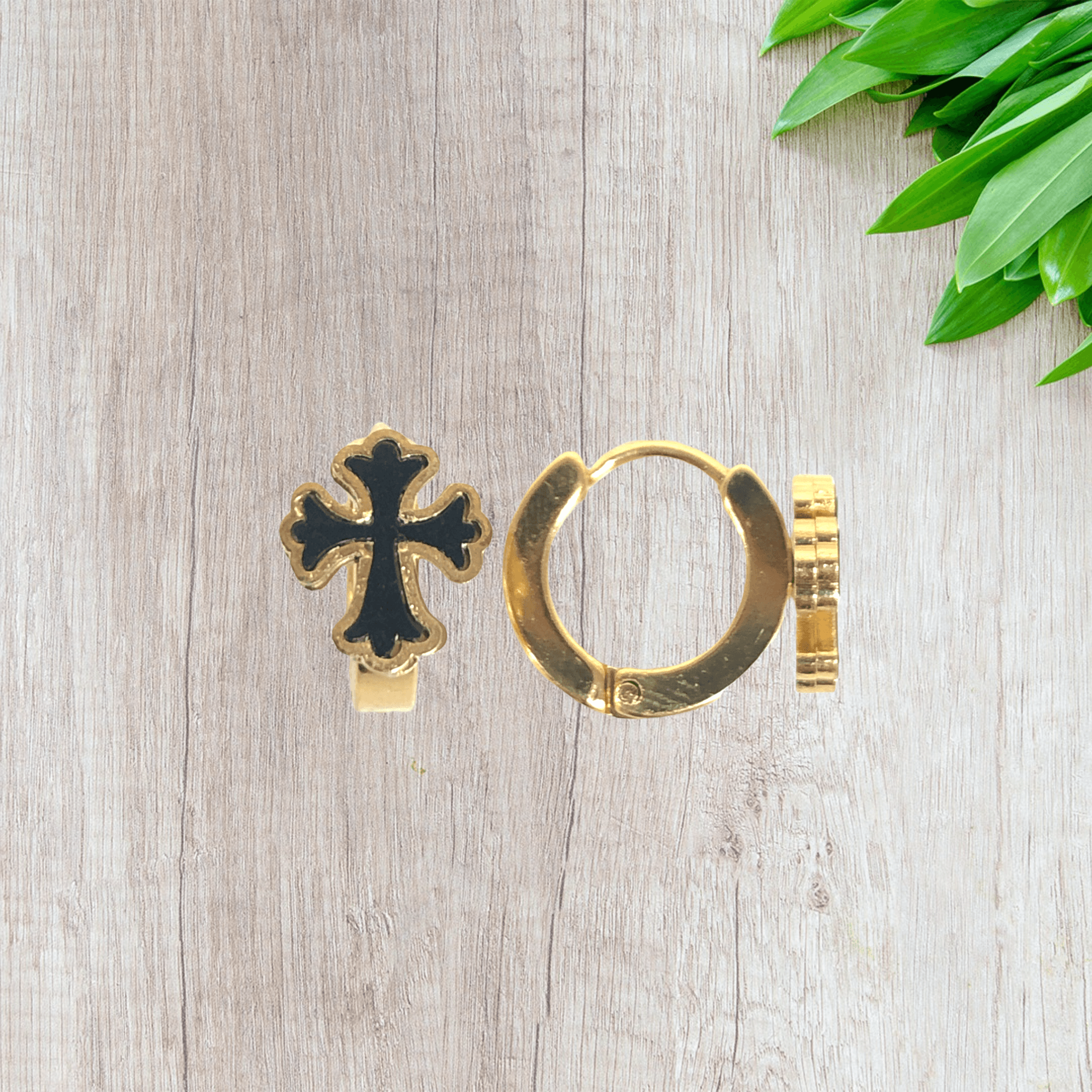 OLE 0279 -18K Gold Filled Oro Laminado EARRINGS, NEW - KUANIA