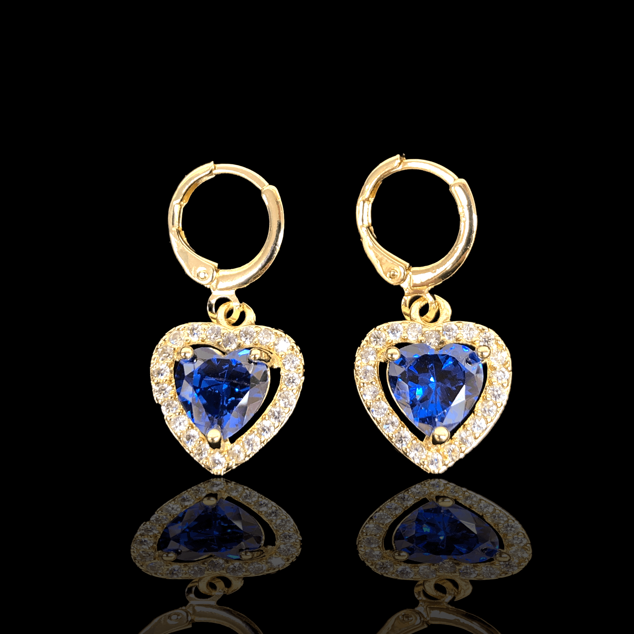 OLE 0282 -18K Gold Filled Oro Laminado EARRINGS, NEW - KUANIA