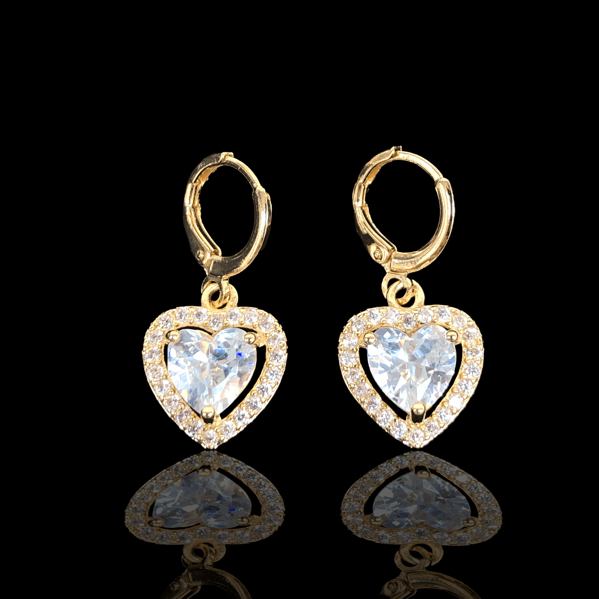 OLE 0282 -18K Gold Filled Oro Laminado EARRINGS, NEW - KUANIA