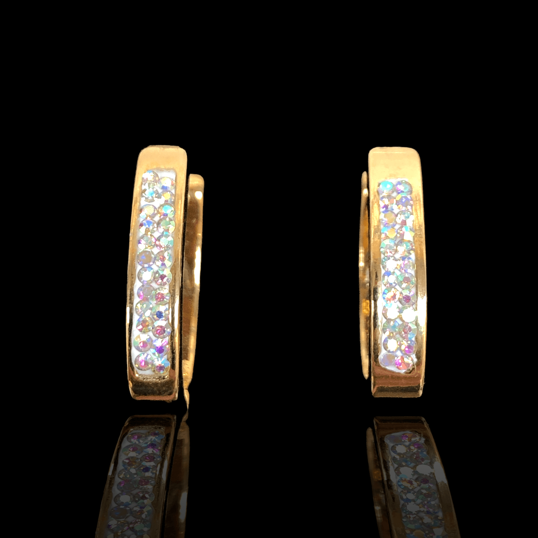 OLE 0290 -18K Gold Filled Oro Laminado EARRINGS, NEW - KUANIA