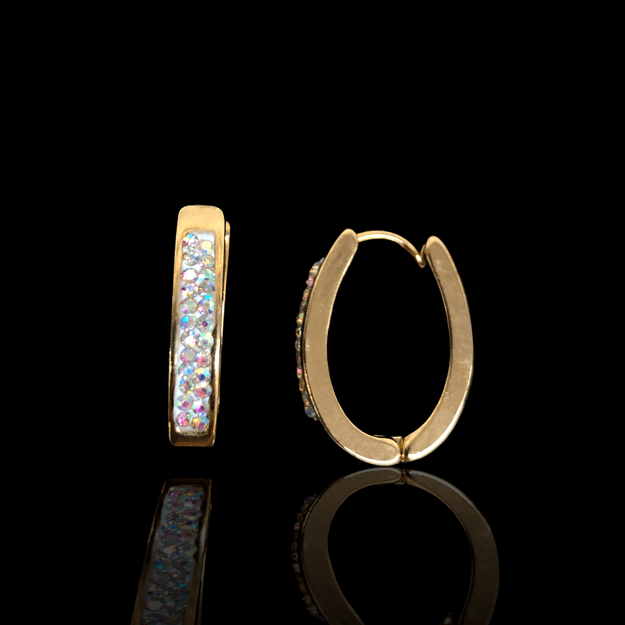 OLE 0290 -18K Gold Filled Oro Laminado EARRINGS, NEW - KUANIA