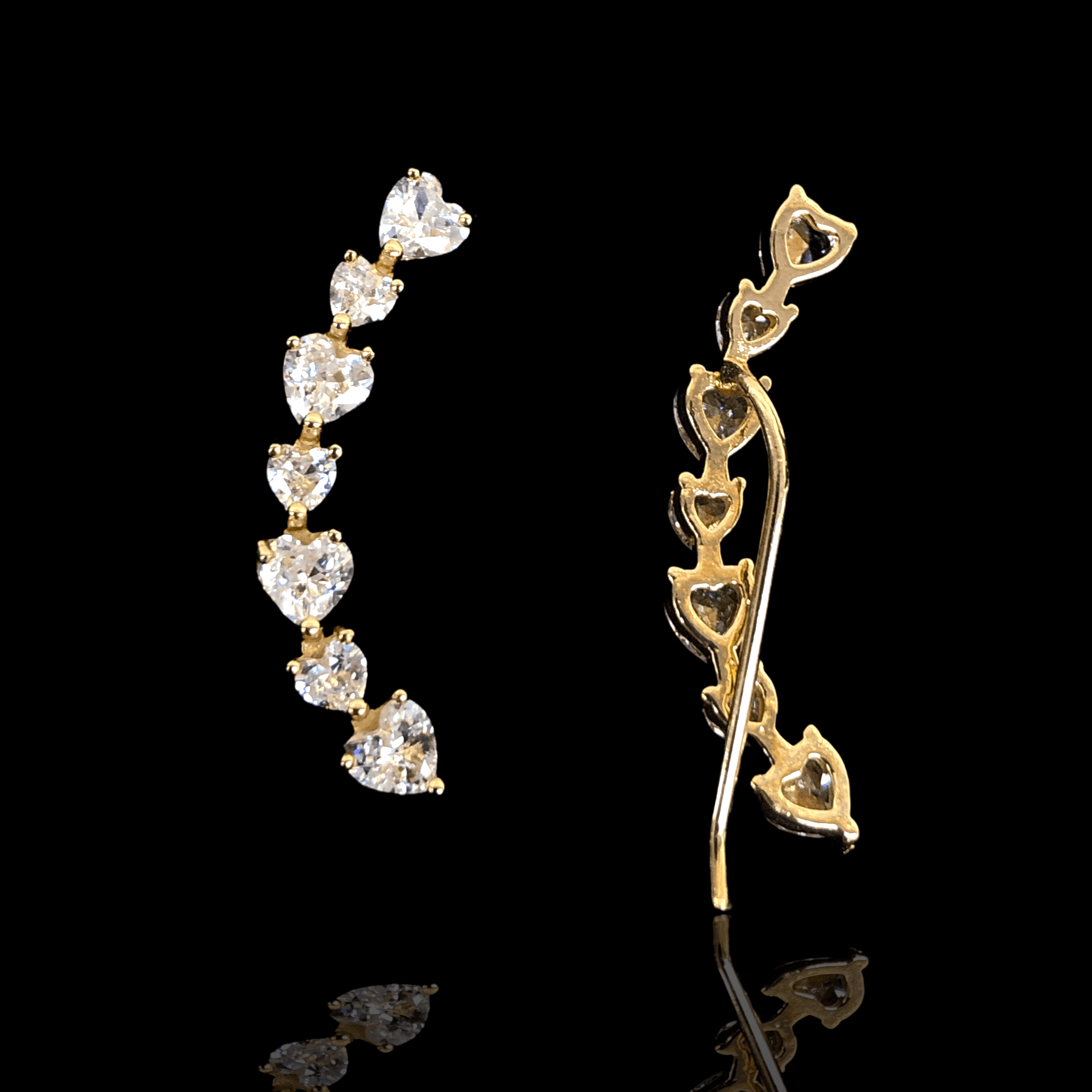 OLE 0292 -18K Gold Filled Oro Laminado EARRINGS, NEW - KUANIA