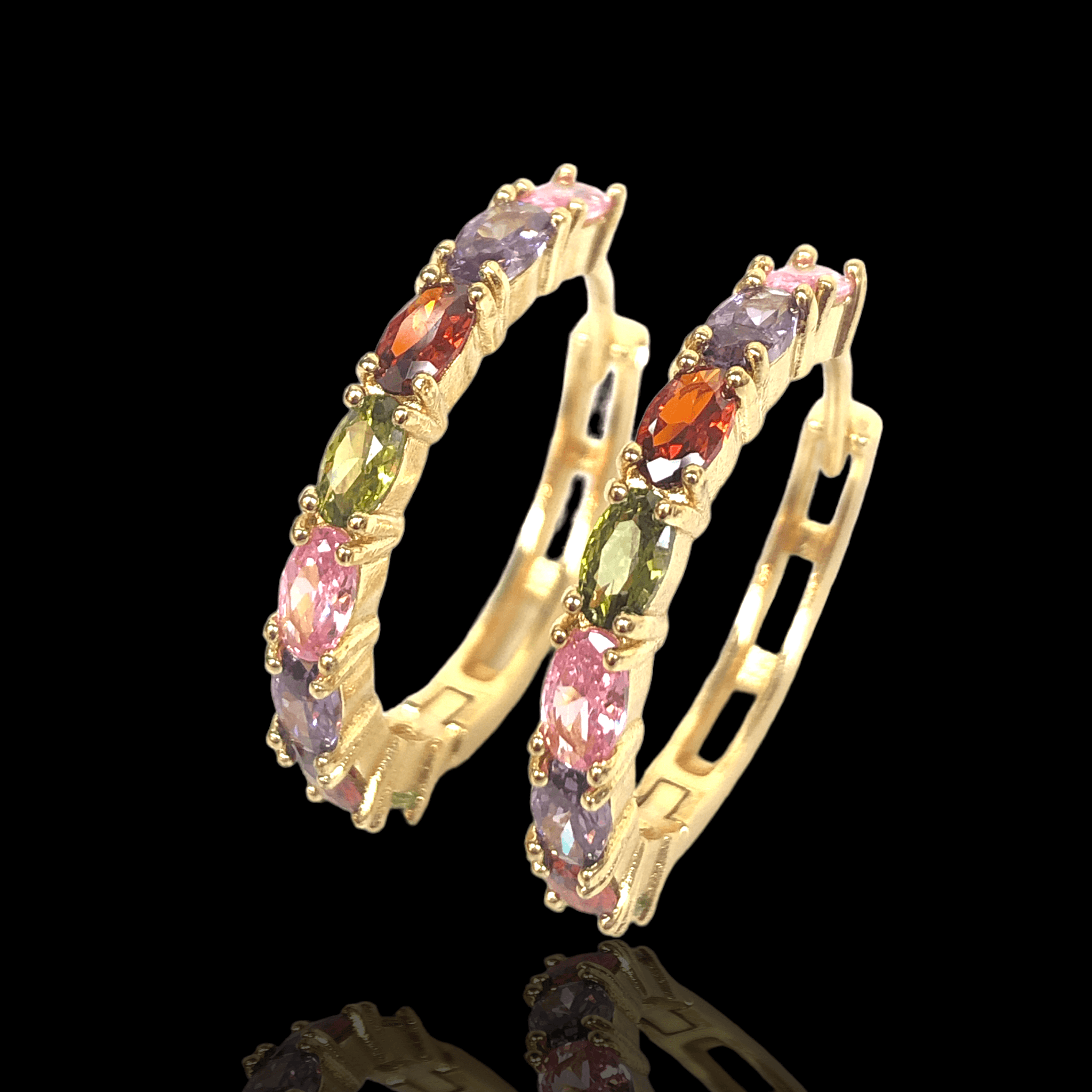 OLE 0300 -18K Gold Filled Oro Laminado EARRINGS - KUANIA