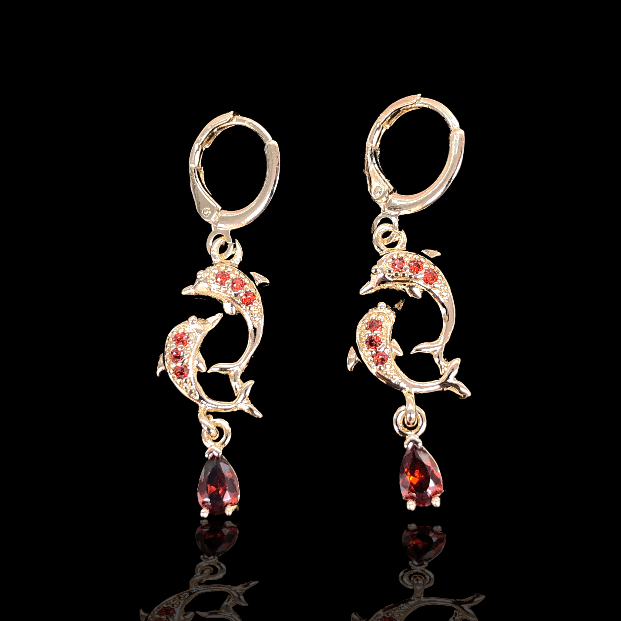 OLE 0303 -18K Gold Filled Oro Laminado EARRINGS, NEW - KUANIA