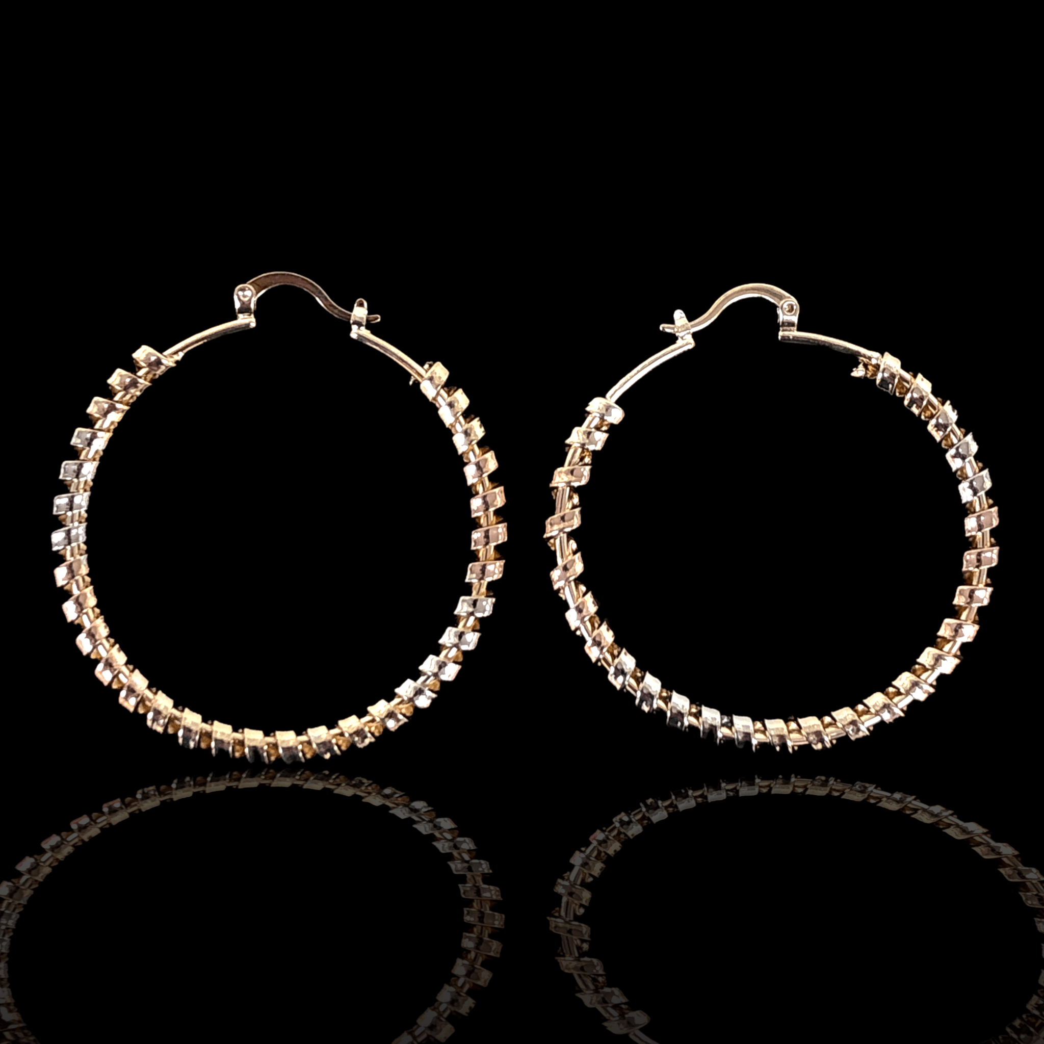 OLE 0308 -18K Gold Filled Oro Laminado EARRINGS, NEW - KUANIA