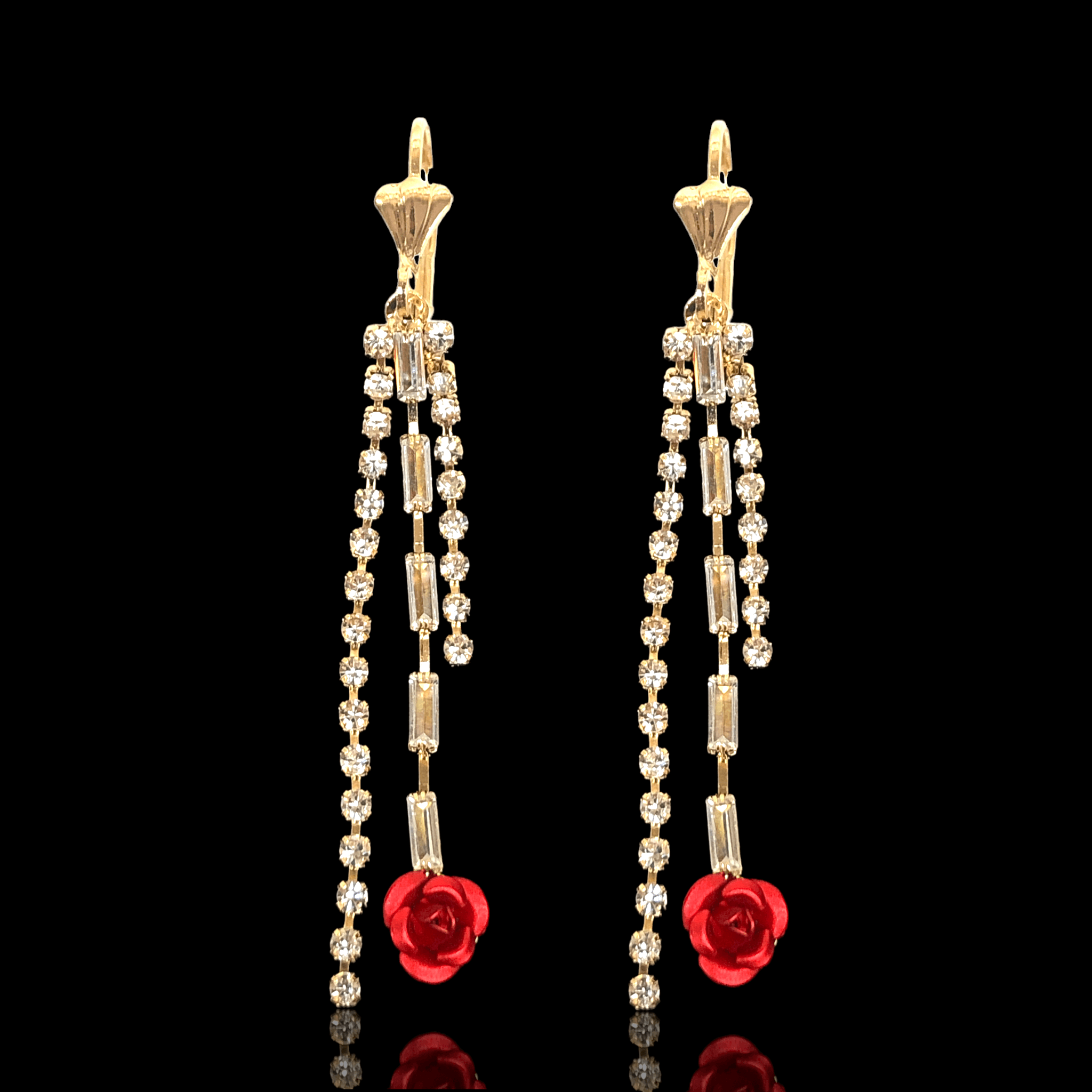 OLE 0315 -18K Gold Filled Oro Laminado EARRINGS, NEW - KUANIA