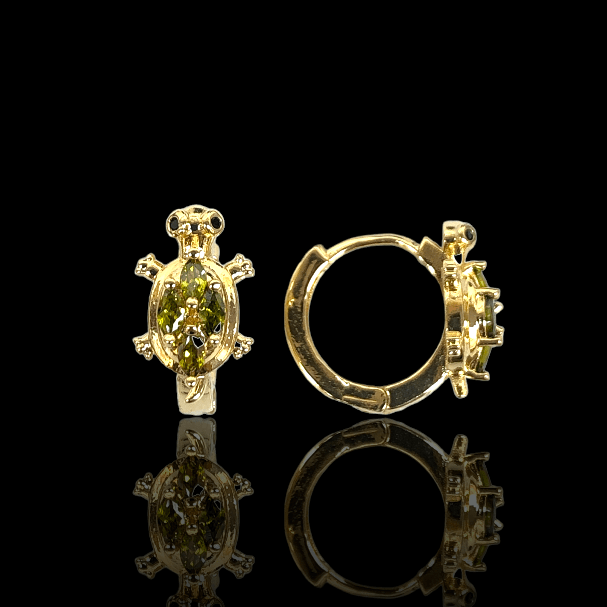 OLE 0316 -18K Gold Filled Oro Laminado EARRINGS - KUANIA