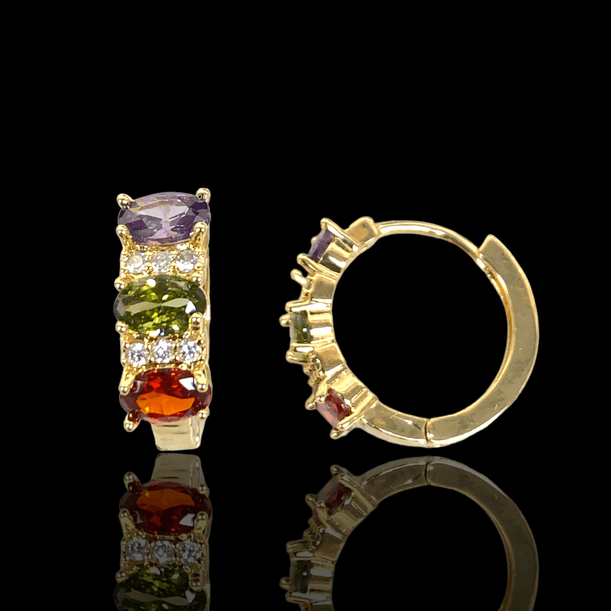 OLE 0318 -18K Gold Filled Oro Laminado EARRINGS - KUANIA