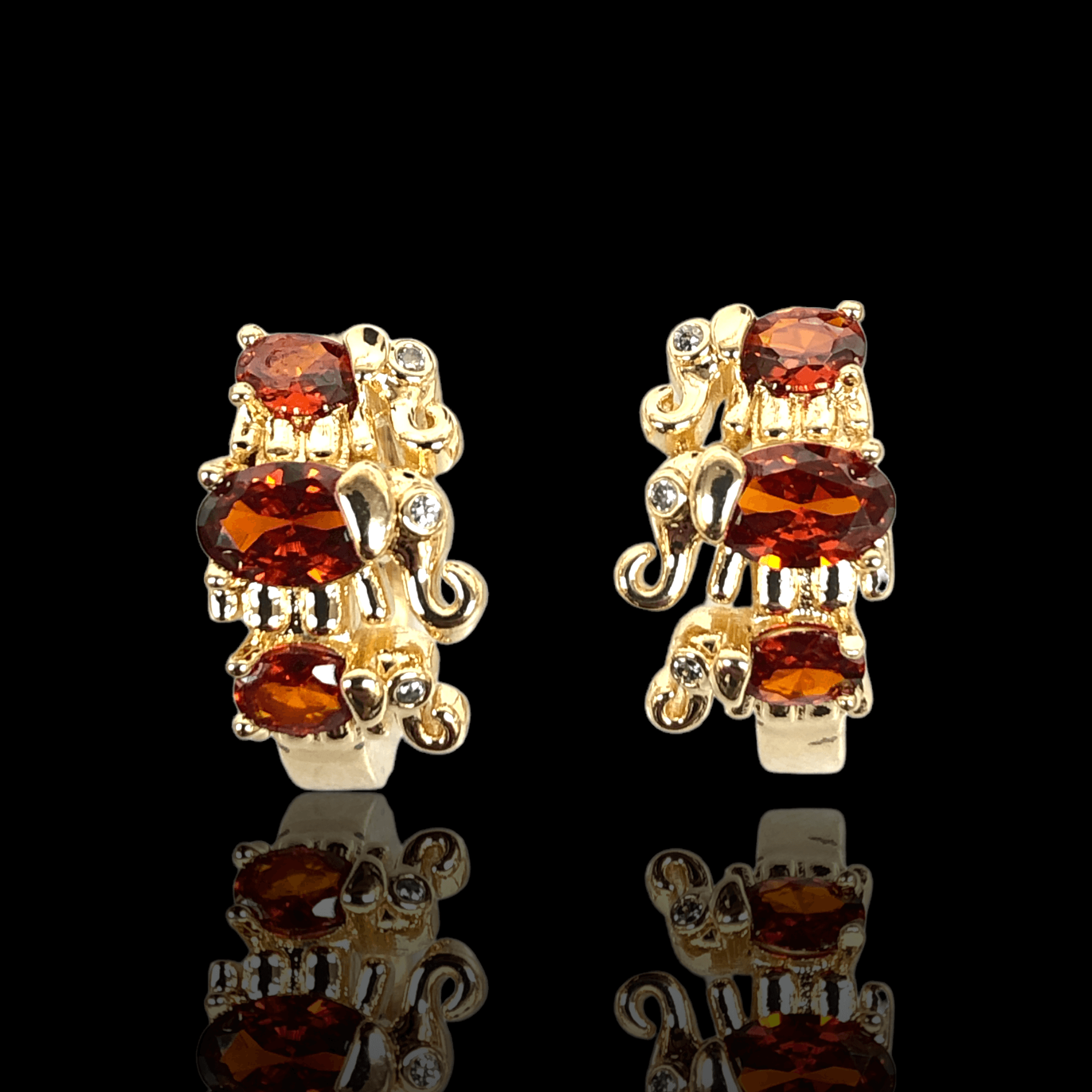 OLE 0319 -18K Gold Filled Oro Laminado EARRINGS - KUANIA