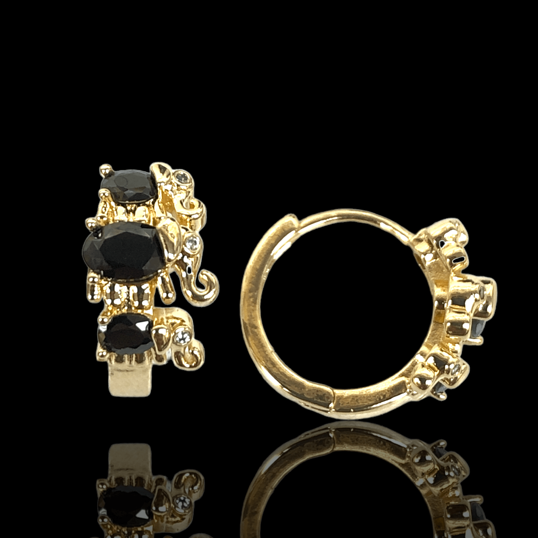 OLE 0319 -18K Gold Filled Oro Laminado EARRINGS - KUANIA