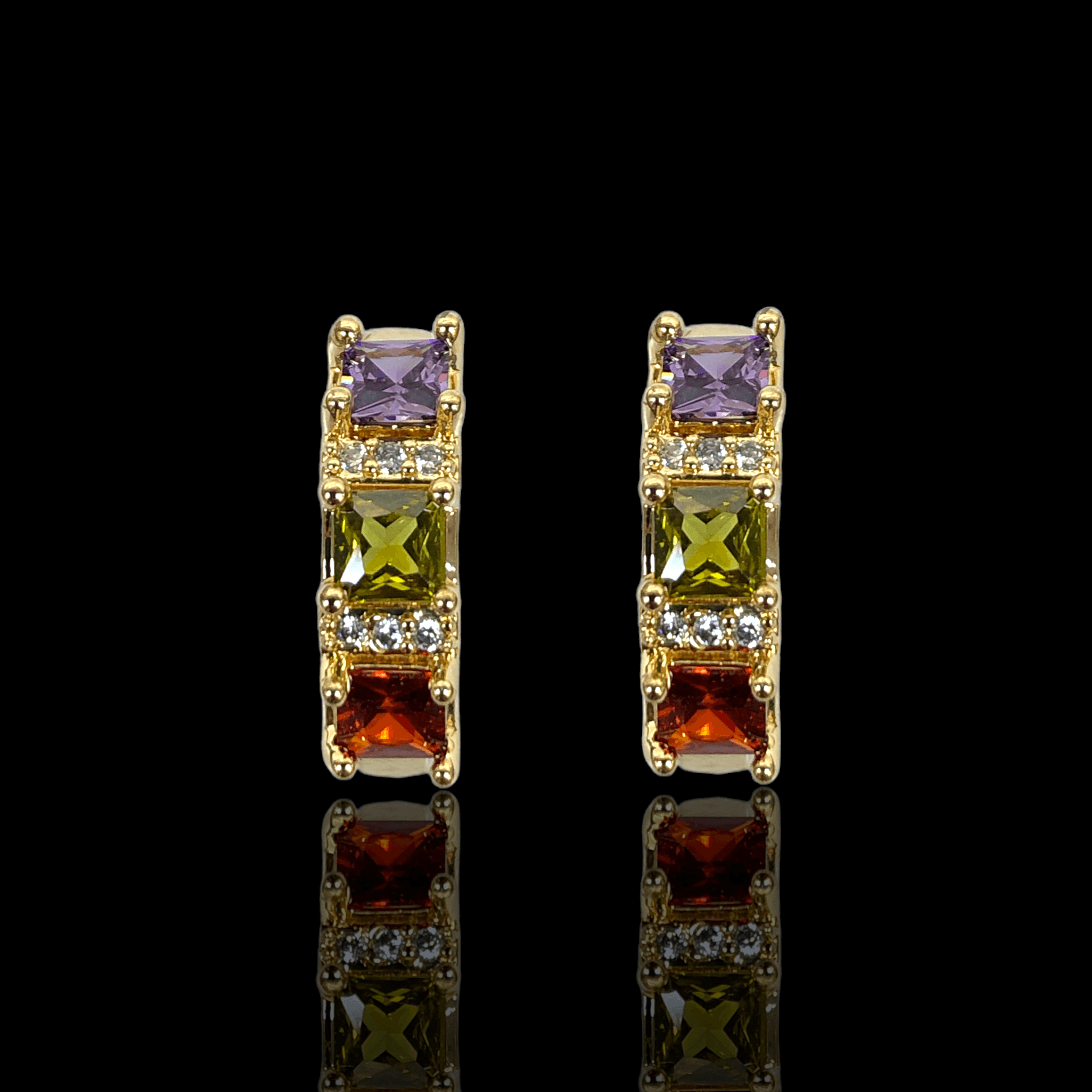 OLE 0320 -18K Gold Filled Oro Laminado EARRINGS - KUANIA