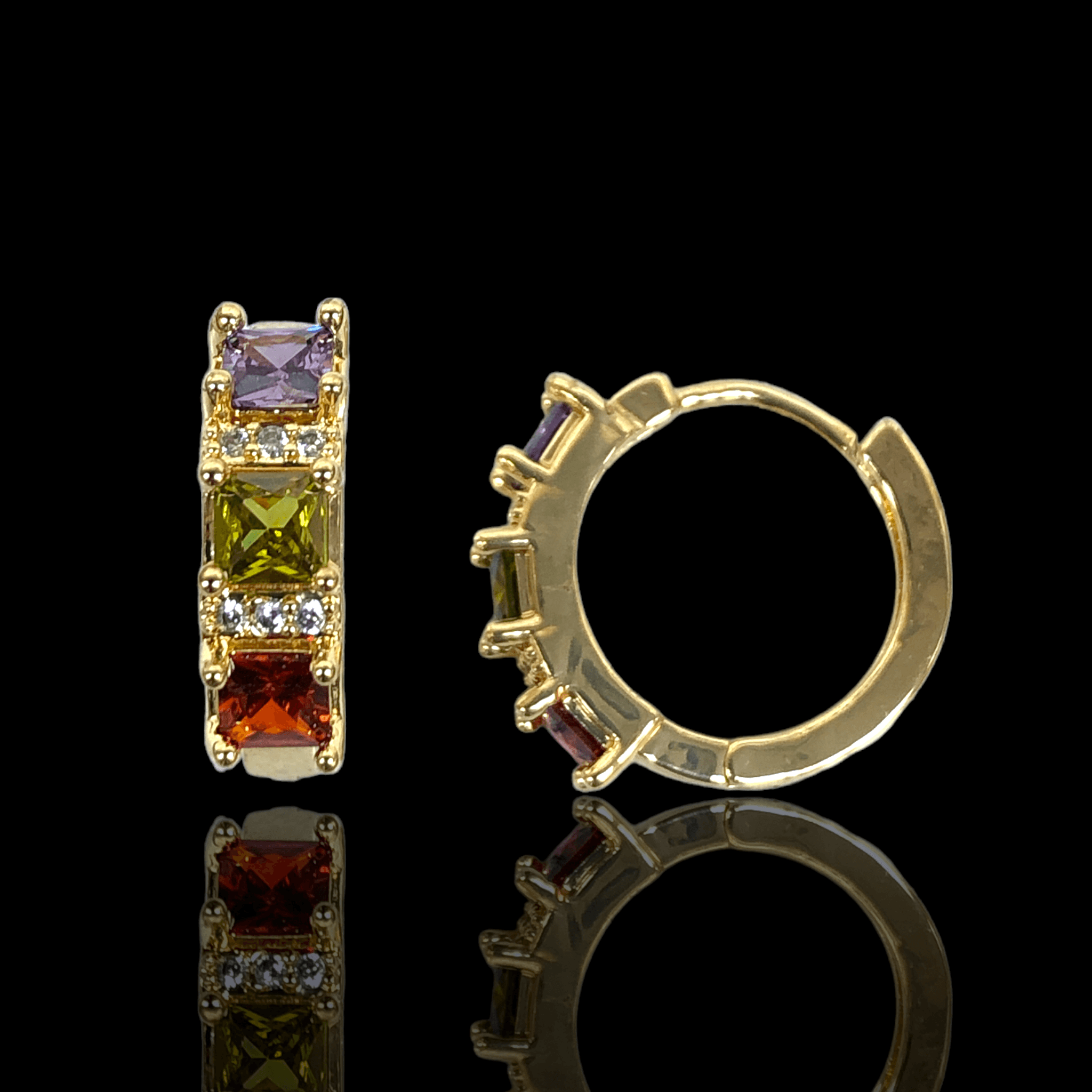 OLE 0320 -18K Gold Filled Oro Laminado EARRINGS - KUANIA