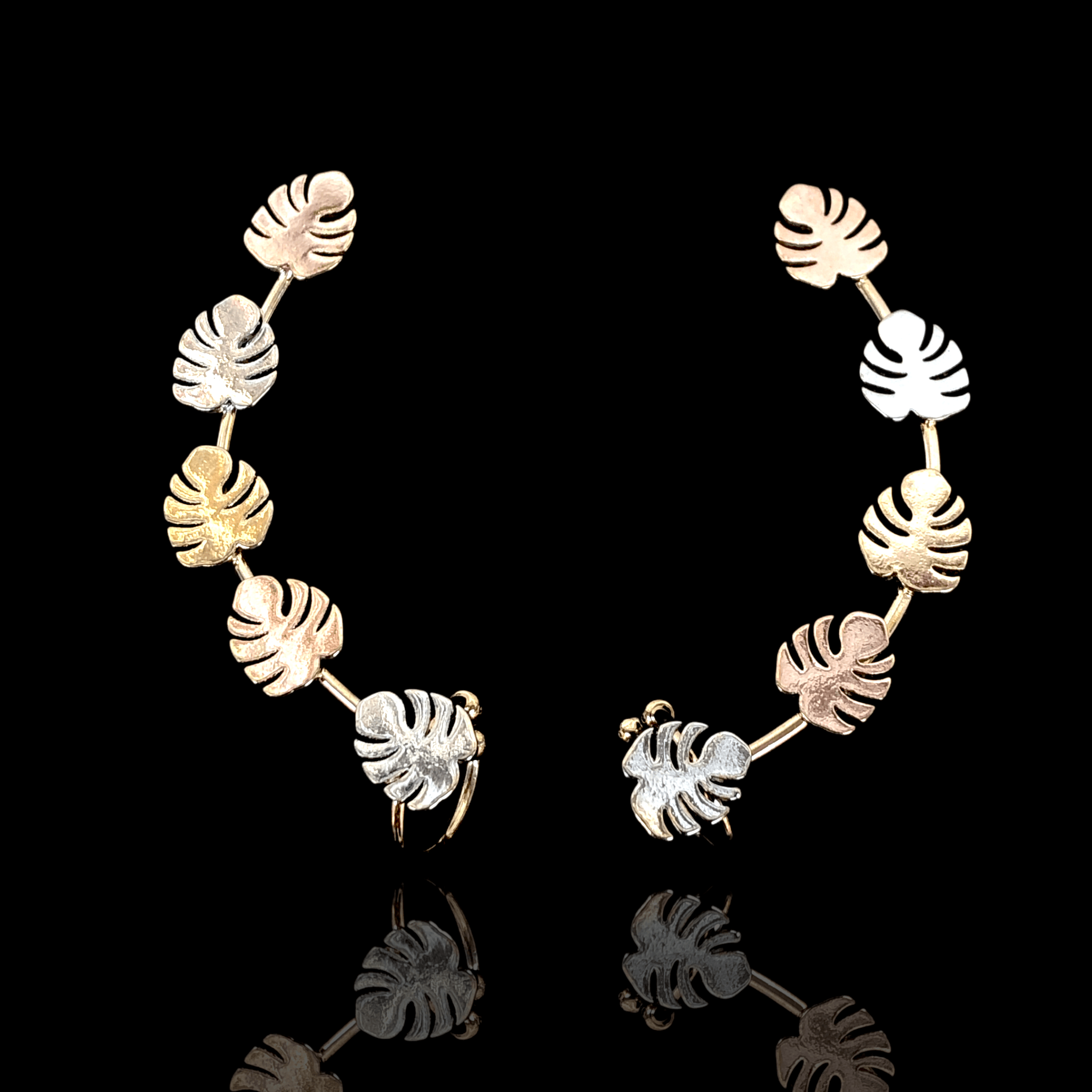 OLE 0336 -18K Gold Filled Oro Laminado EARRINGS, NEW - KUANIA