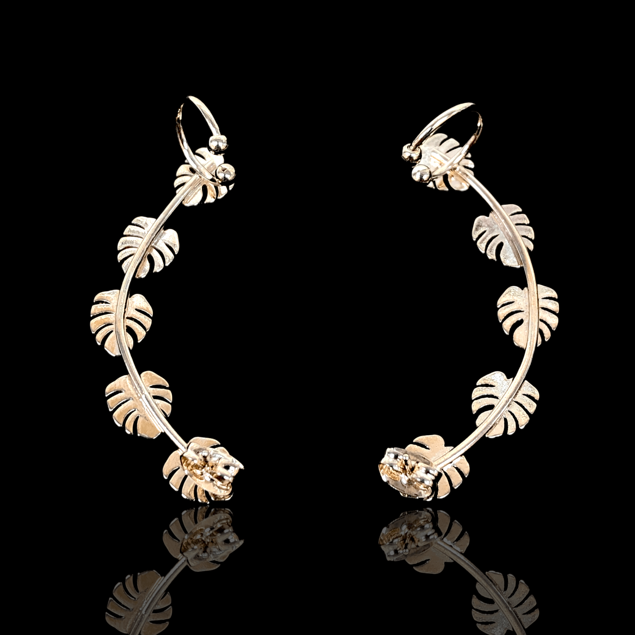 OLE 0336 -18K Gold Filled Oro Laminado EARRINGS, NEW - KUANIA