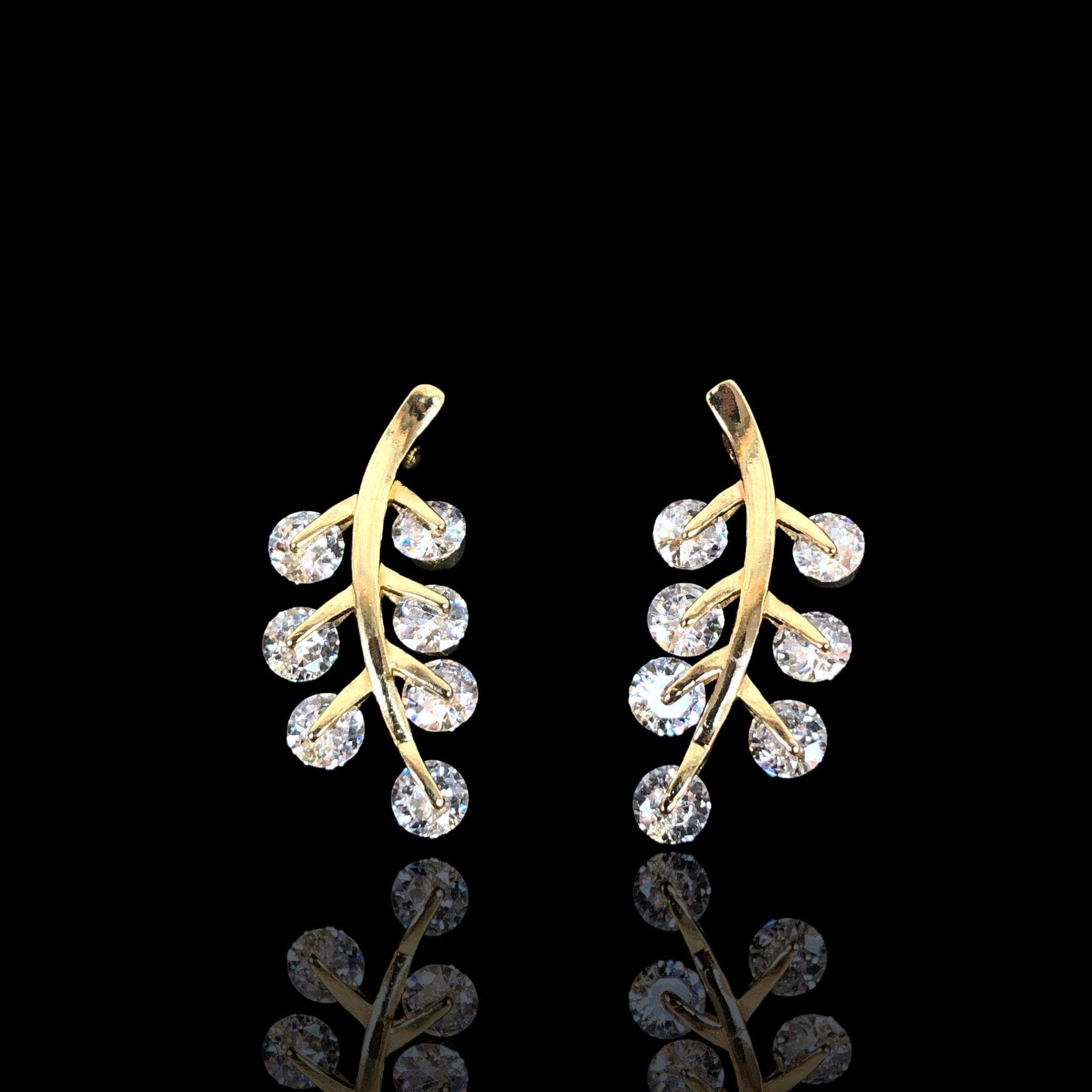 OLE 0340 -18K Gold Filled Oro Laminado EARRINGS, NEW - KUANIA