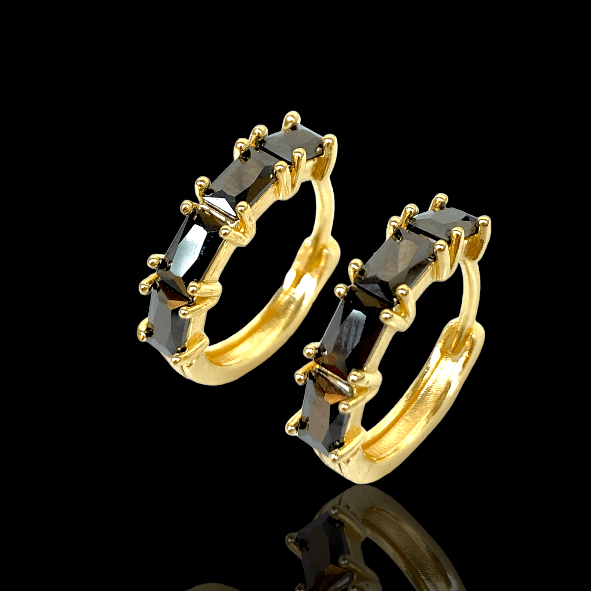 OLE 0340 -18K Gold Filled Oro Laminado EARRINGS, NEW - KUANIA