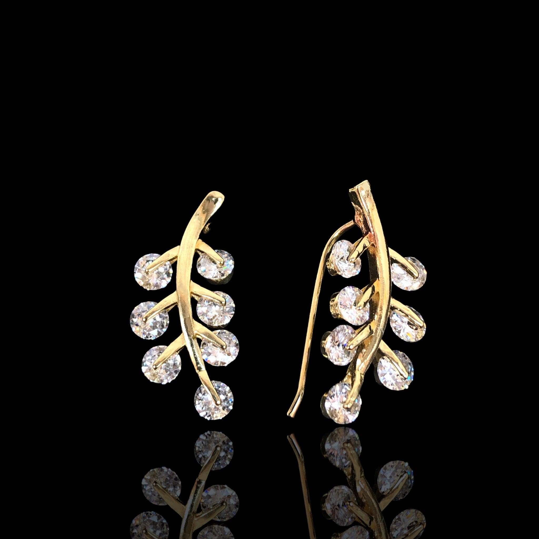 OLE 0340 -18K Gold Filled Oro Laminado EARRINGS, NEW - KUANIA