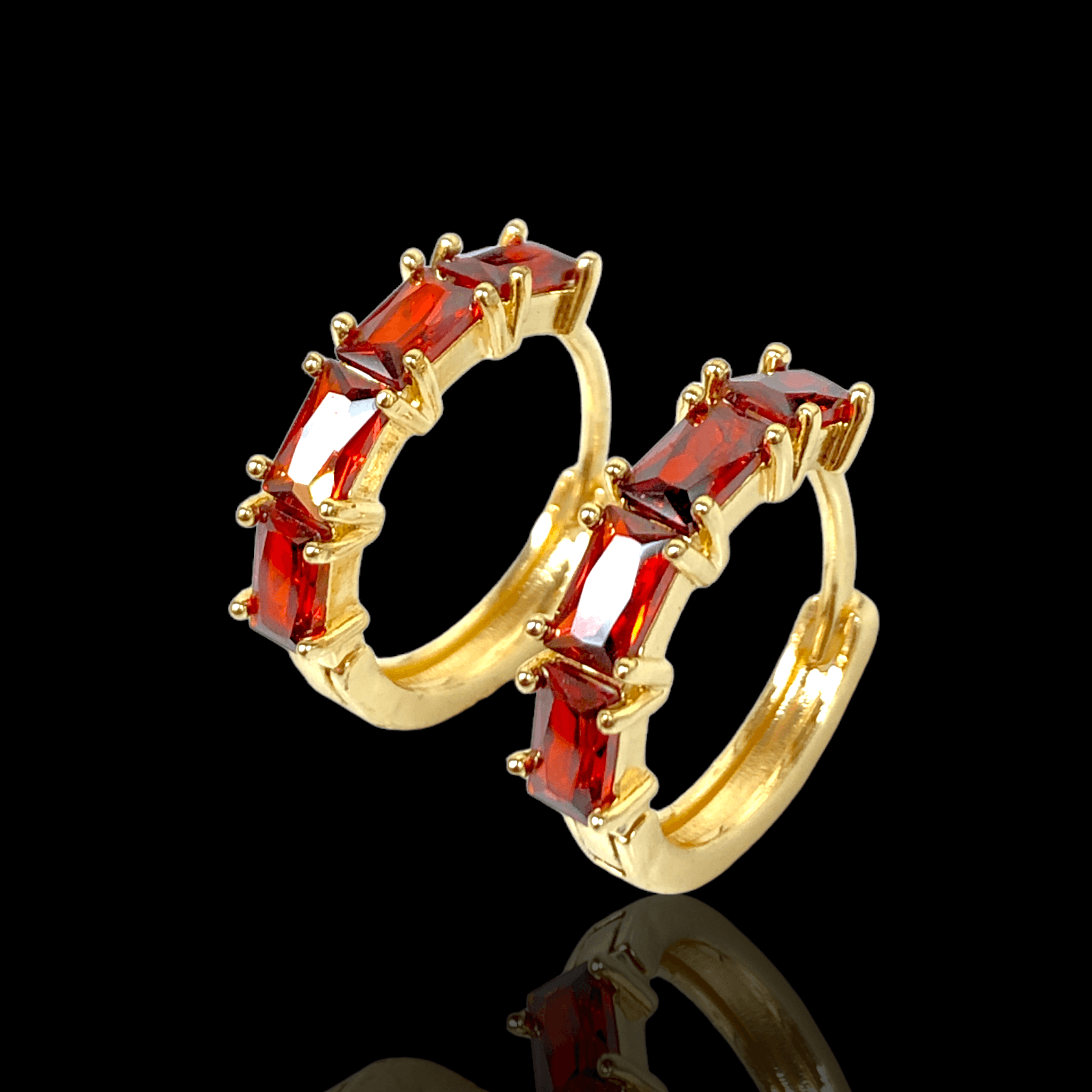 OLE 0340 -18K Gold Filled Oro Laminado EARRINGS, NEW - KUANIA