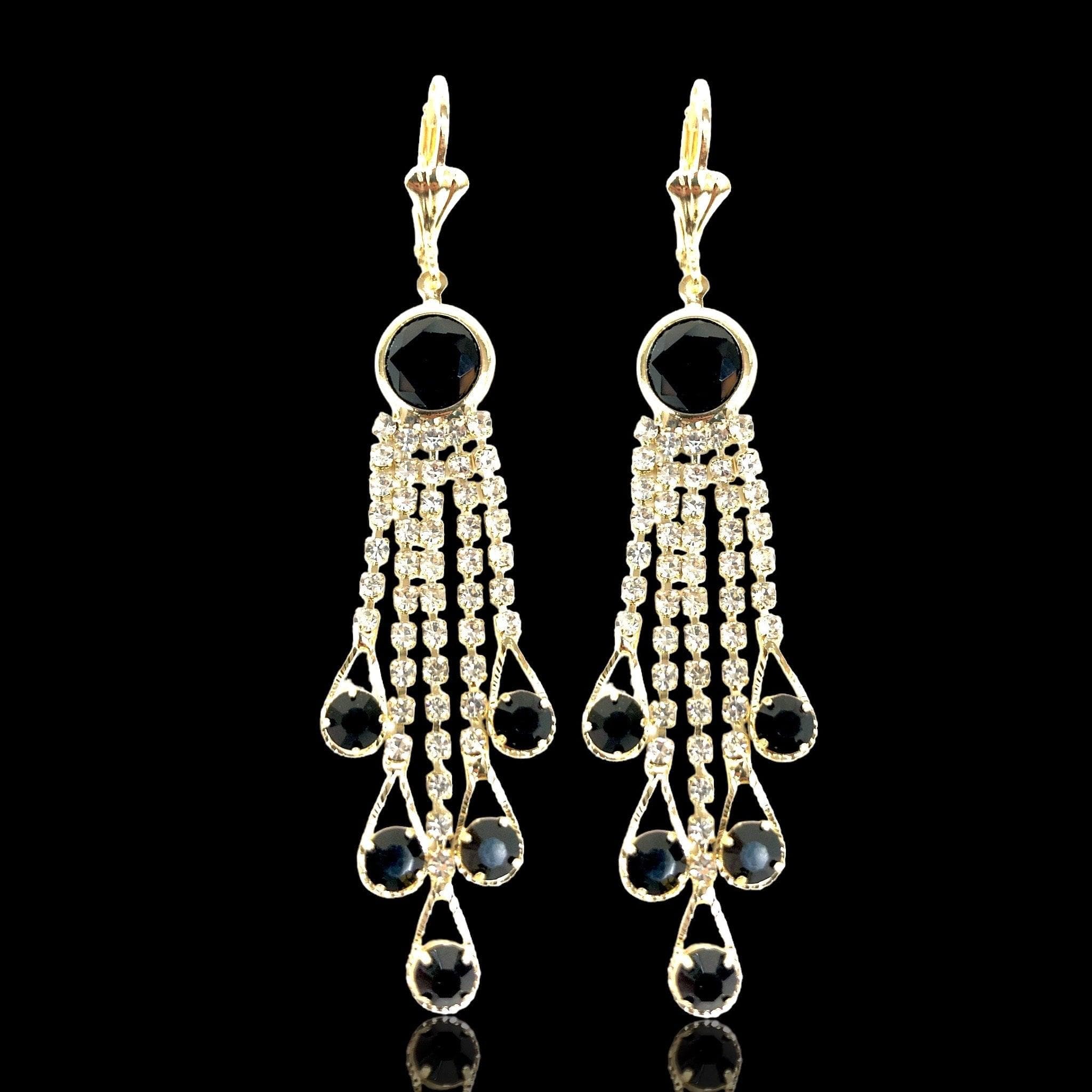 OLE 0342 -18K Gold Filled Oro Laminado EARRINGS, NEW - KUANIA