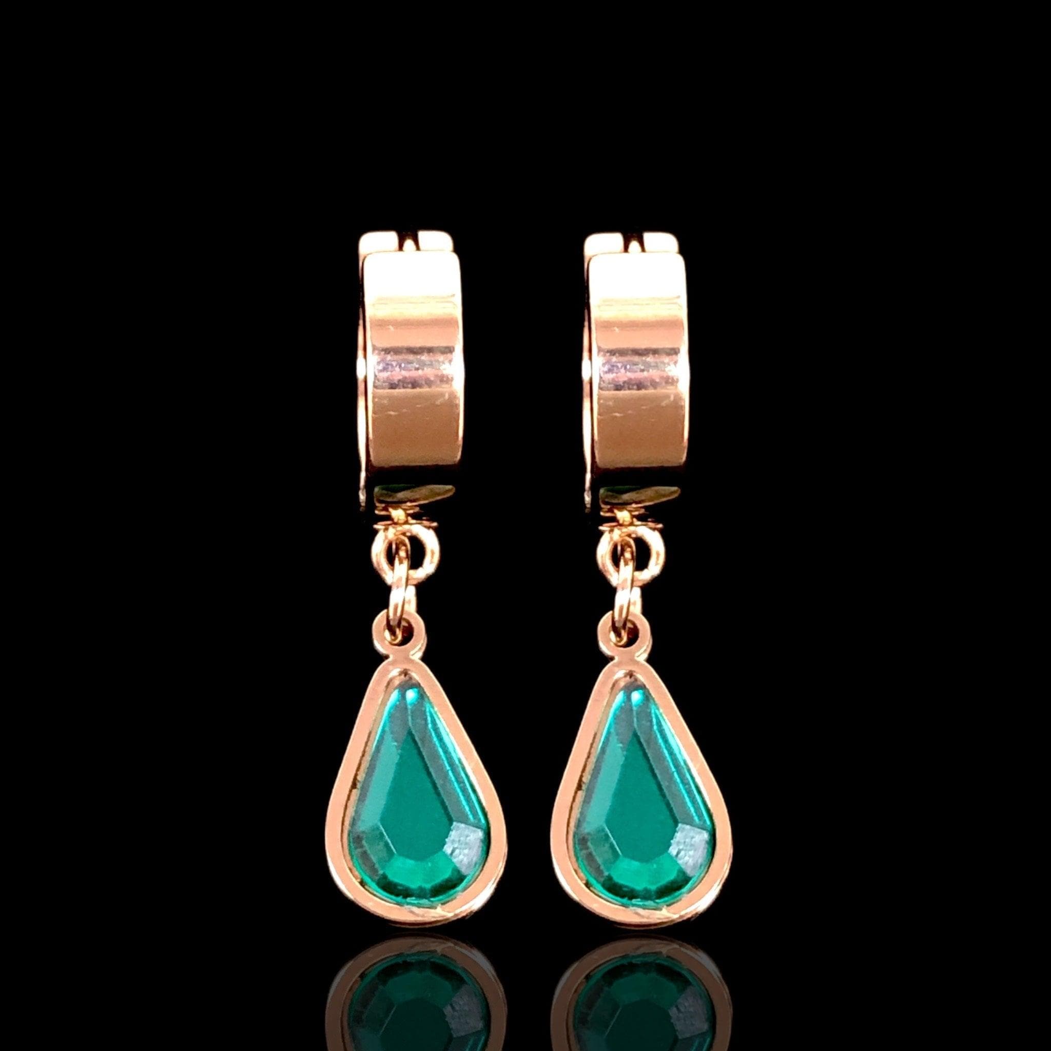 OLE 0344 -18K Gold Filled Oro Laminado EARRINGS, NEW - KUANIA