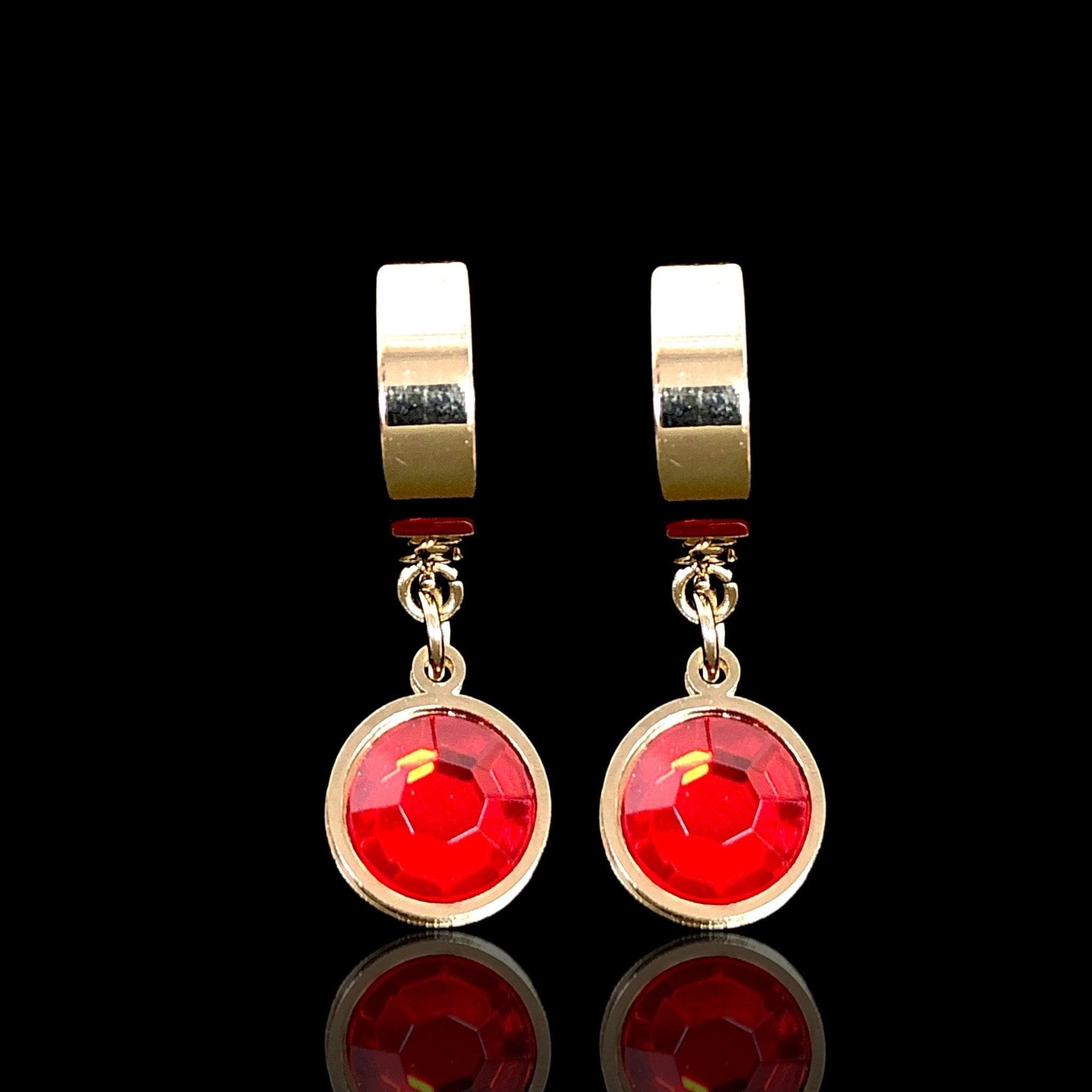 OLE 0345 -18K Gold Filled Oro Laminado EARRINGS, NEW - KUANIA