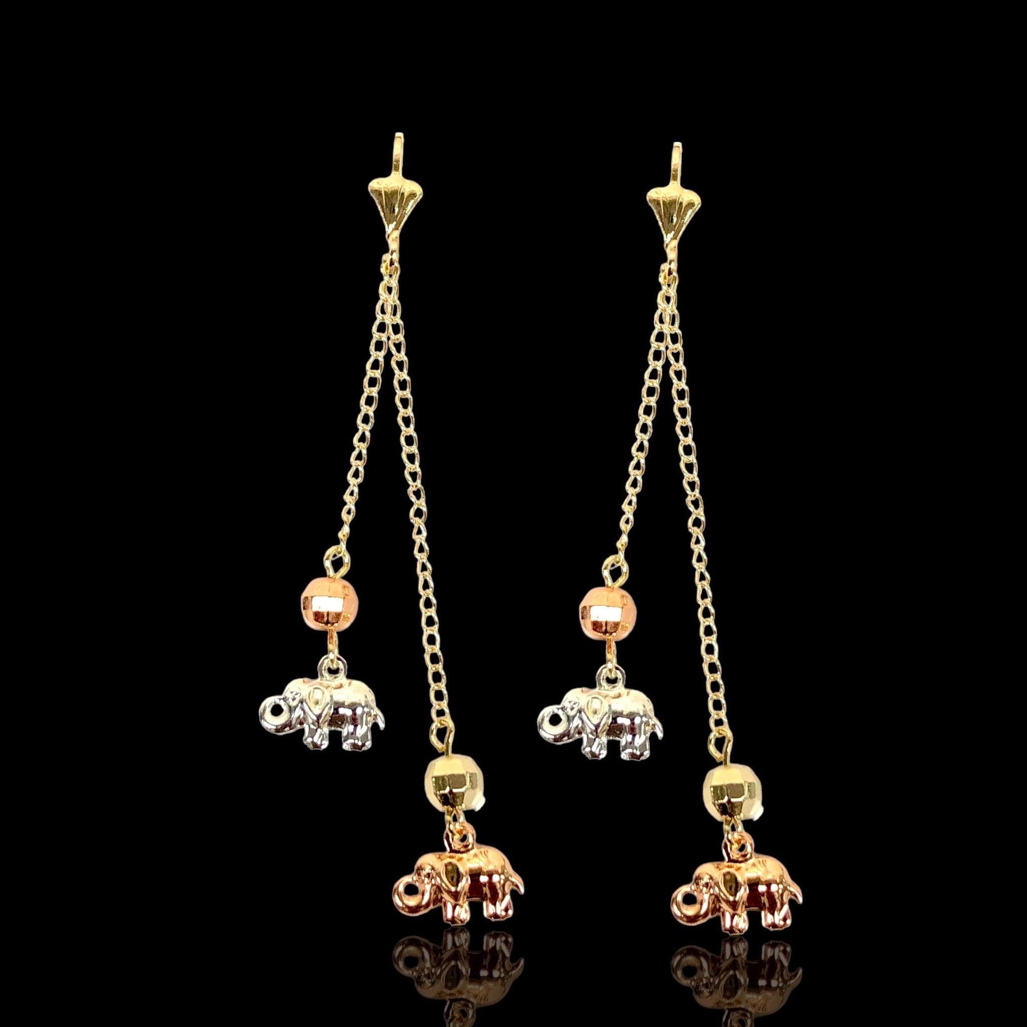 OLE 0350 -18K Gold Filled Oro Laminado EARRINGS, NEW - KUANIA