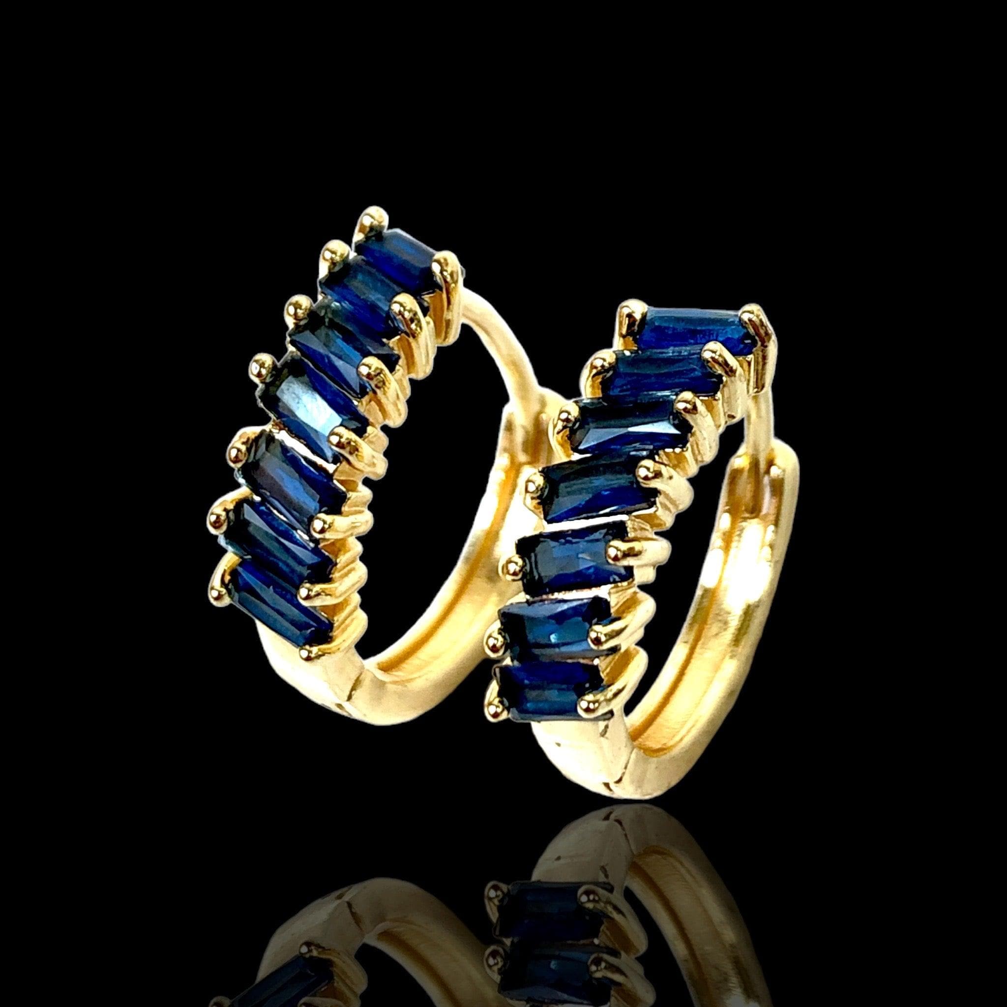 OLE 0356 -18K Gold Filled Oro Laminado EARRINGS, NEW - KUANIA