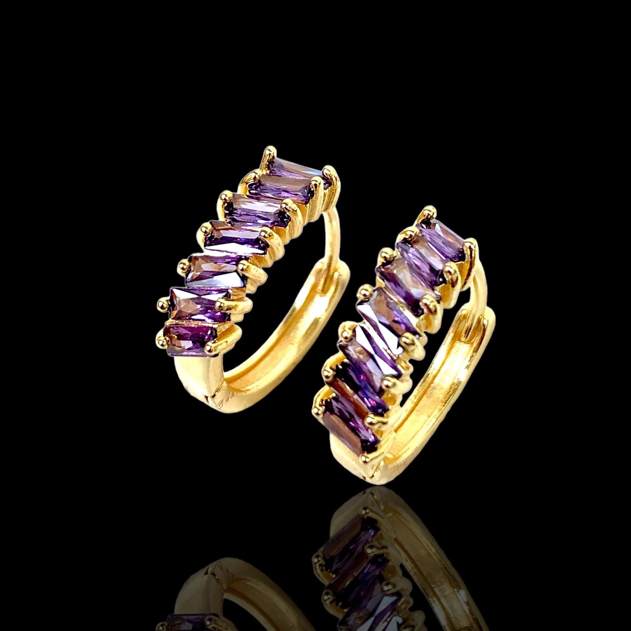 OLE 0356 -18K Gold Filled Oro Laminado EARRINGS, NEW - KUANIA