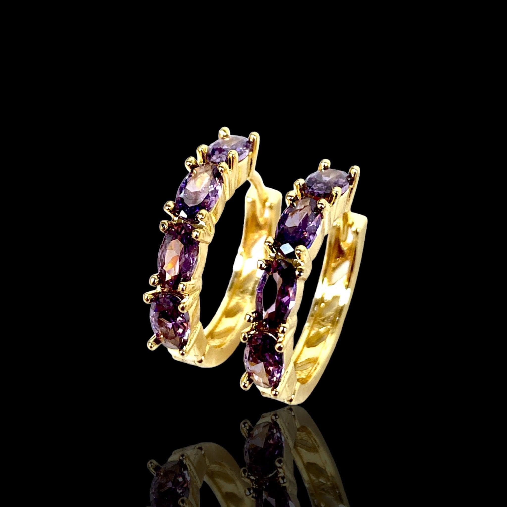 OLE 0357 -18K Gold Filled Oro Laminado EARRINGS, NEW - KUANIA