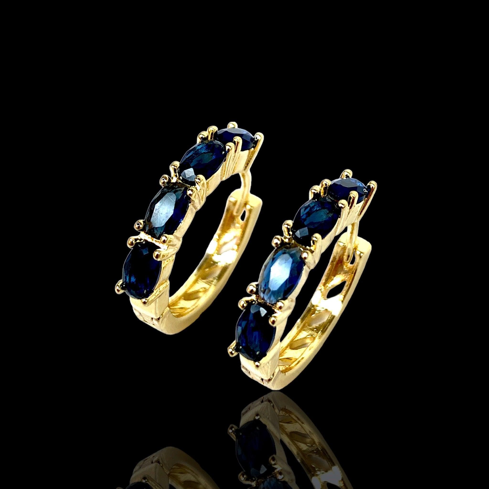 OLE 0357 -18K Gold Filled Oro Laminado EARRINGS, NEW - KUANIA