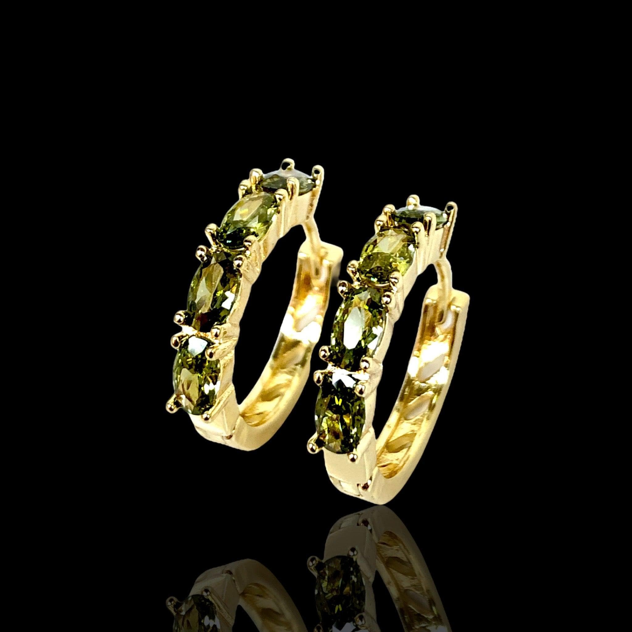 OLE 0357 -18K Gold Filled Oro Laminado EARRINGS, NEW - KUANIA