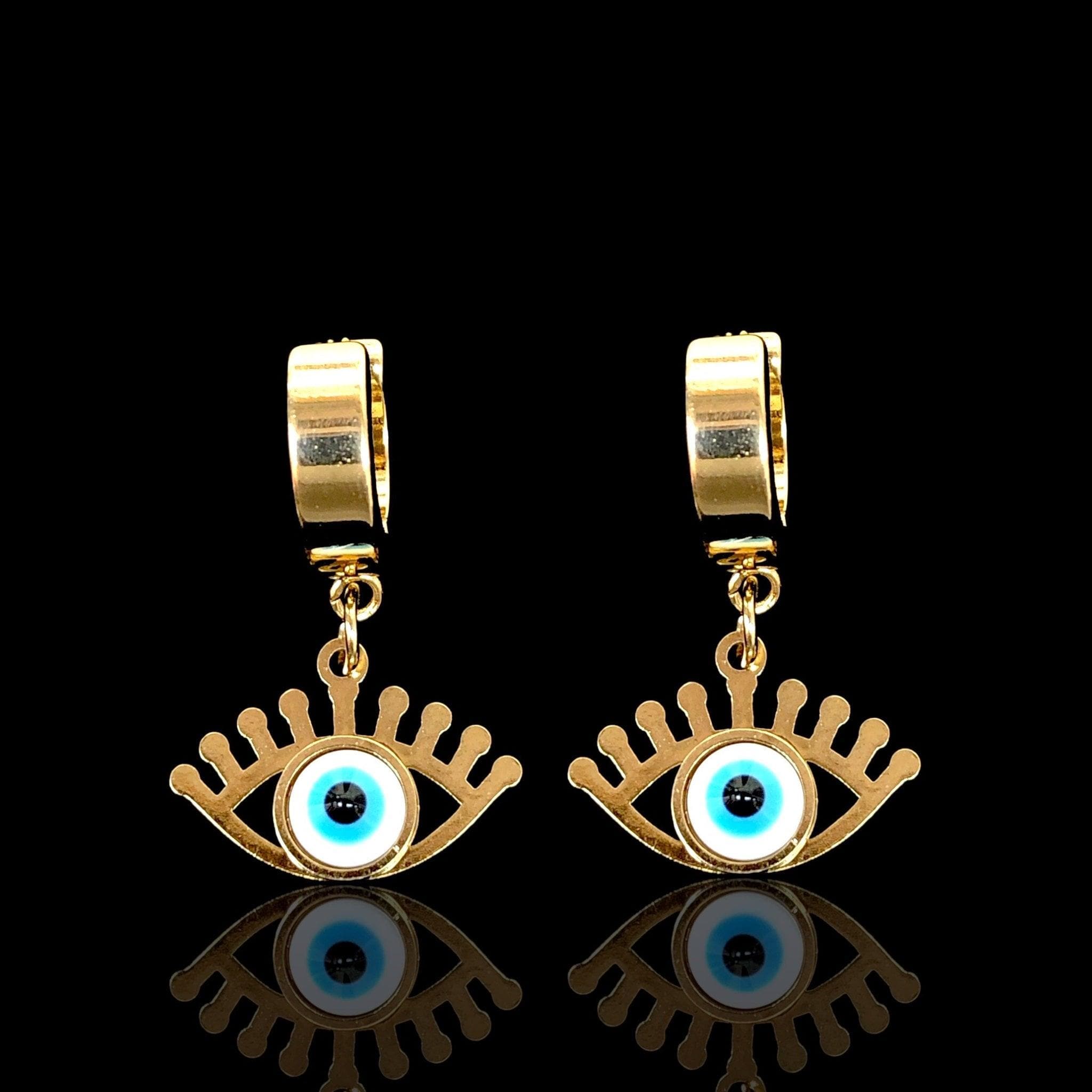 OLE 0359 -18K Gold Filled Oro Laminado EARRINGS, NEW - KUANIA