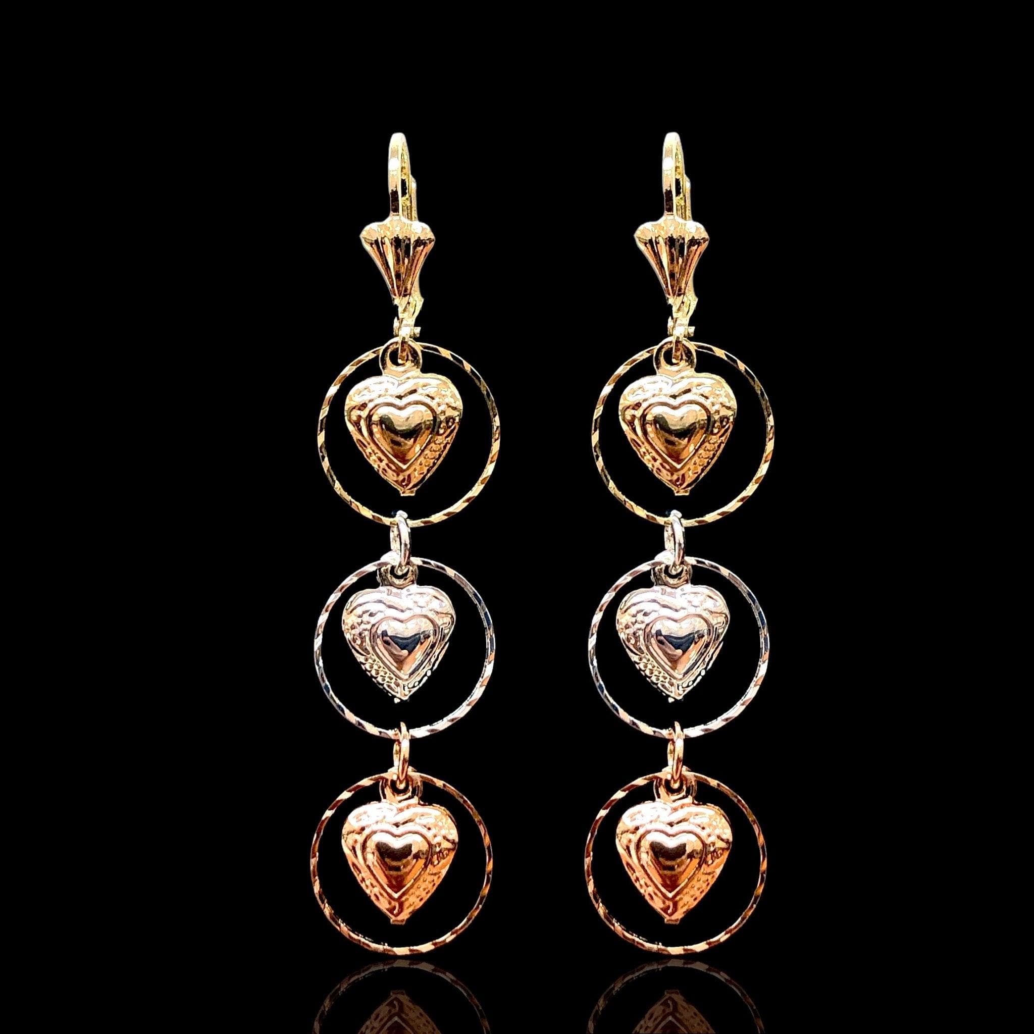 OLE 0362 -18K Gold Filled Oro Laminado EARRINGS - KUANIA