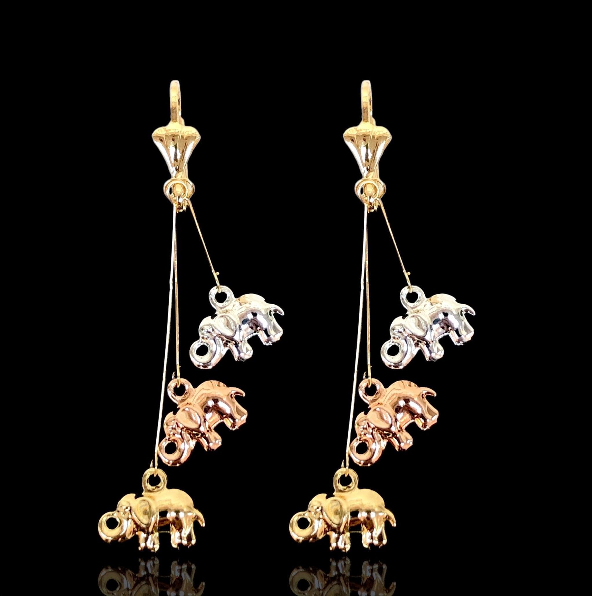 OLE 0365 -18K Gold Filled Oro Laminado EARRINGS - KUANIA