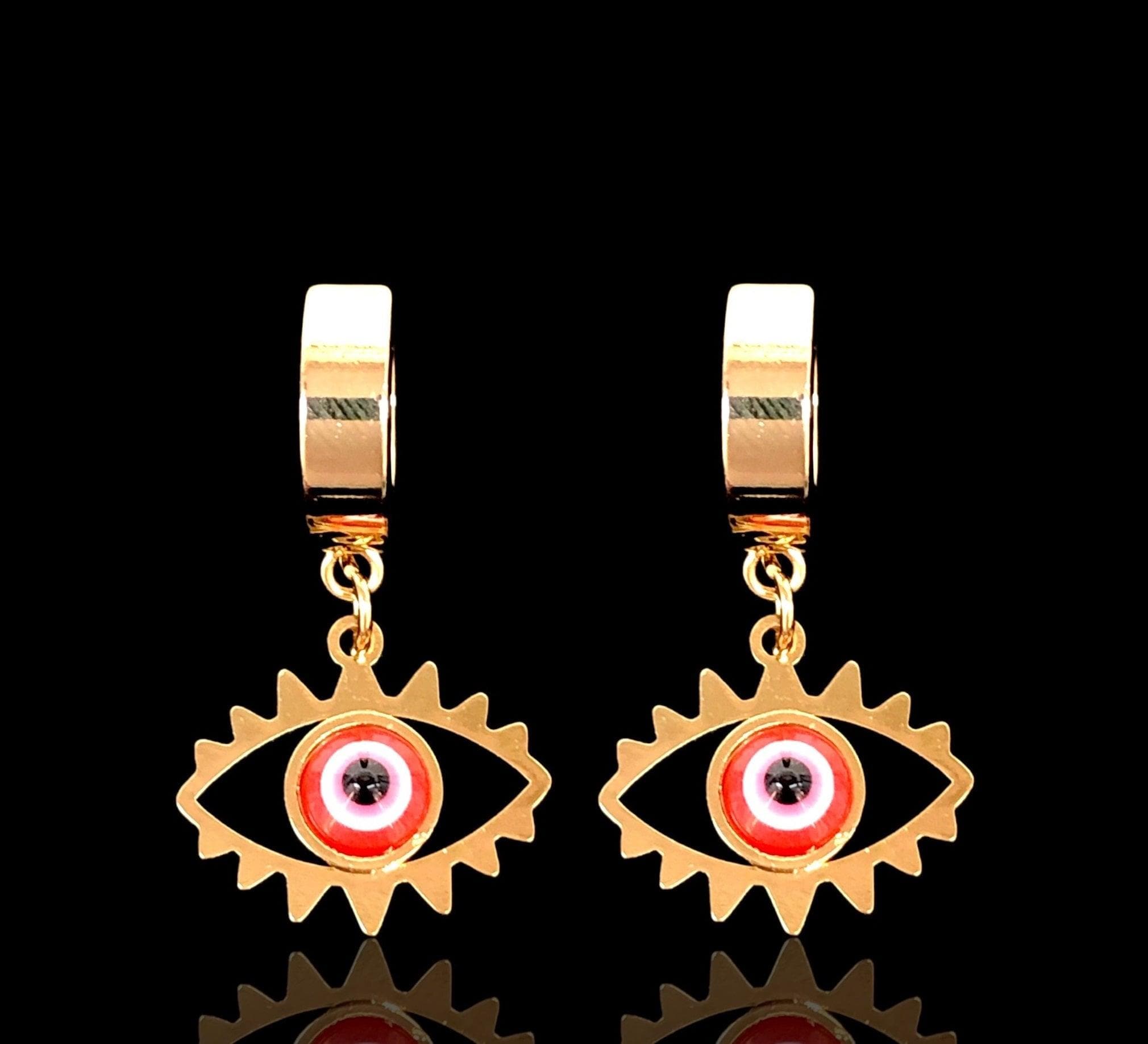 OLE 0367 -18K Gold Filled Oro Laminado EARRINGS, NEW - KUANIA