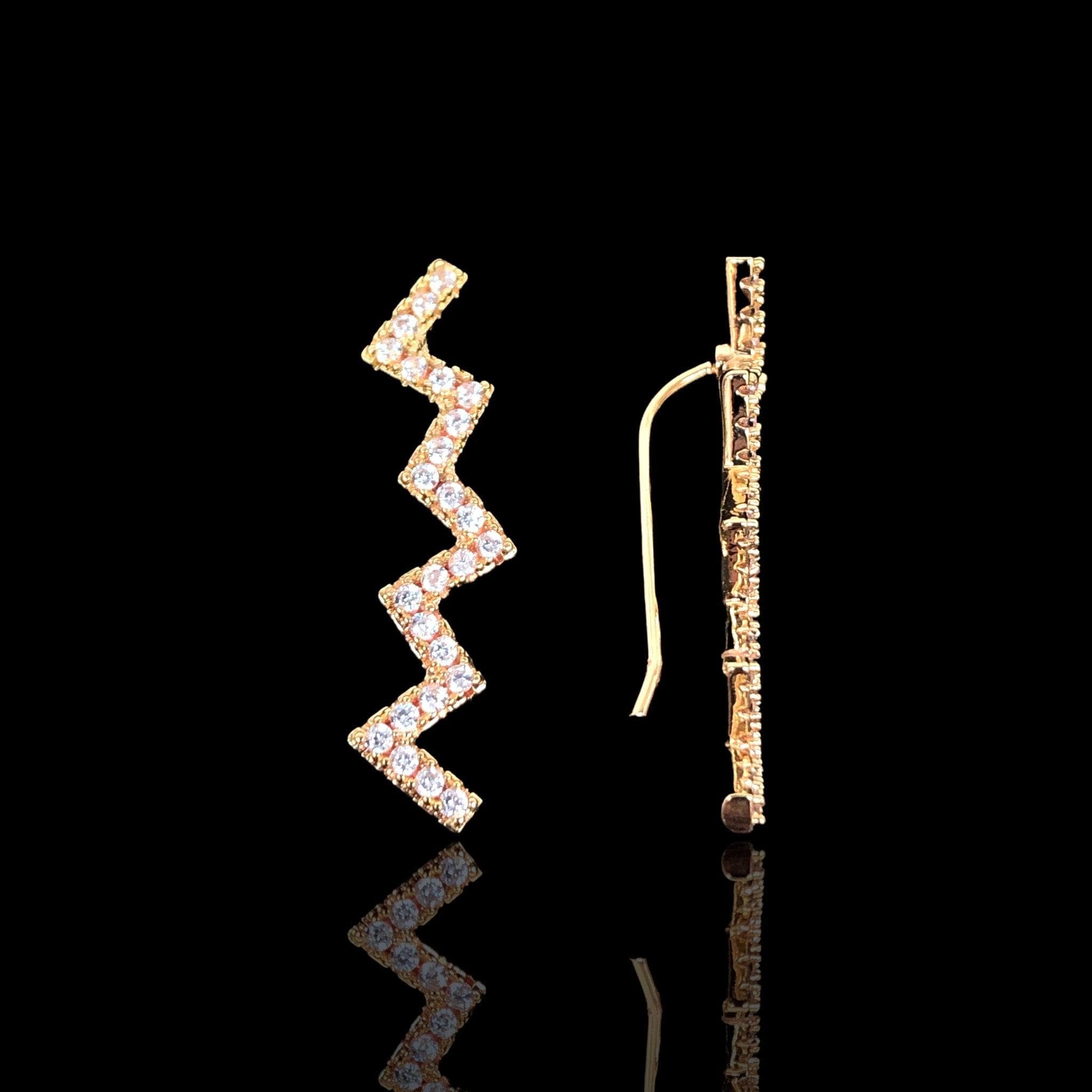 OLE 0386 -18K Gold Filled Oro Laminado EARRINGS, NEW - KUANIA