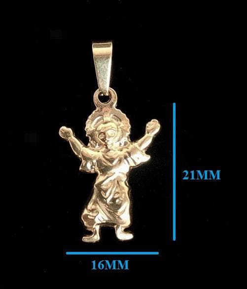 OLP 0185 -18K Gold Filled Oro Laminado NEW, PENDANT, STAINLESS STEEL - KUANIA