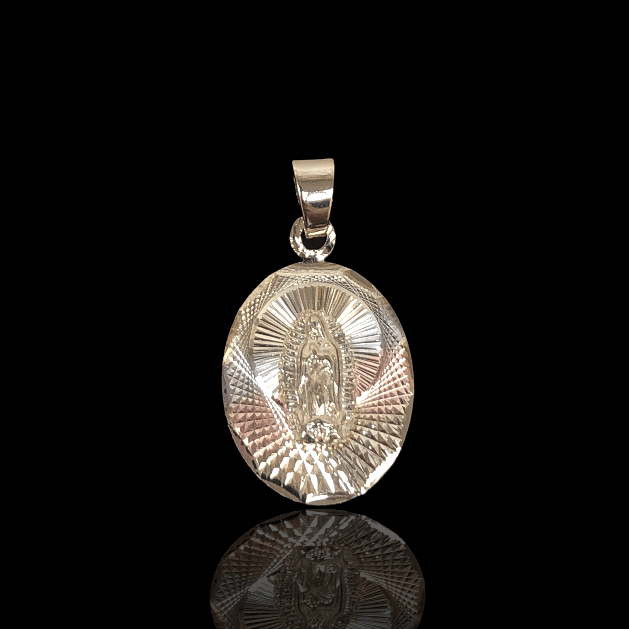 OLP 0204 -18K Gold Filled Oro Laminado 3 TONE, GUADALUPE, NEW, PENDANT - KUANIA