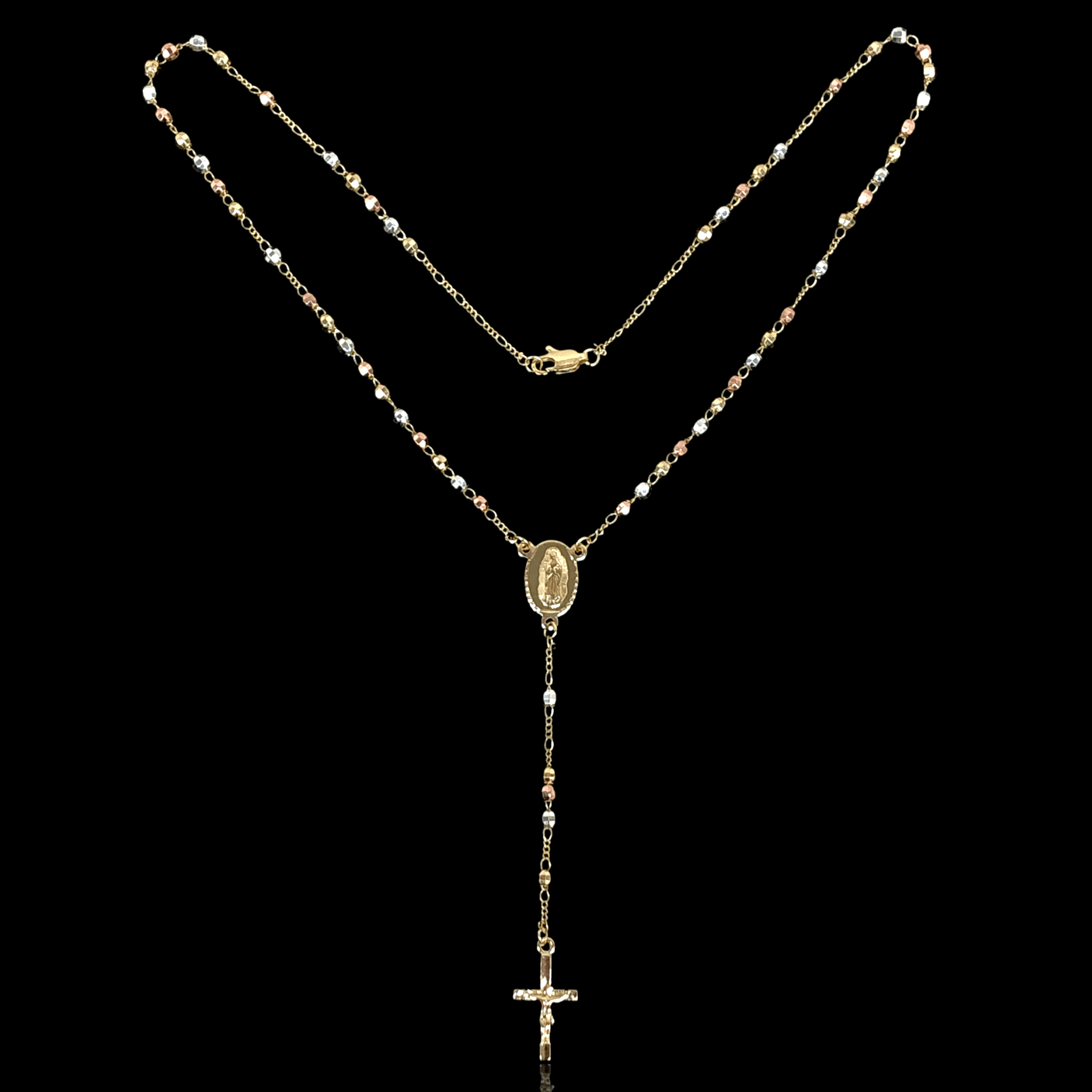 OLR 0005 -18K Gold Filled Oro Laminado NEW, ROSARY - KUANIA