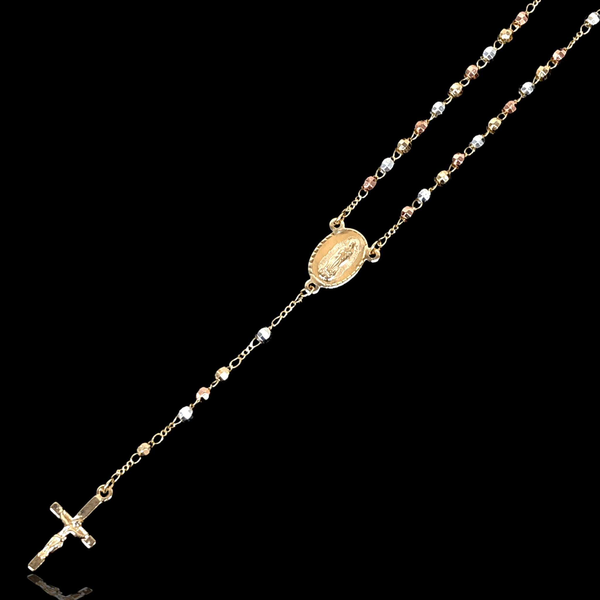 OLR 0005 -18K Gold Filled Oro Laminado NEW, ROSARY - KUANIA