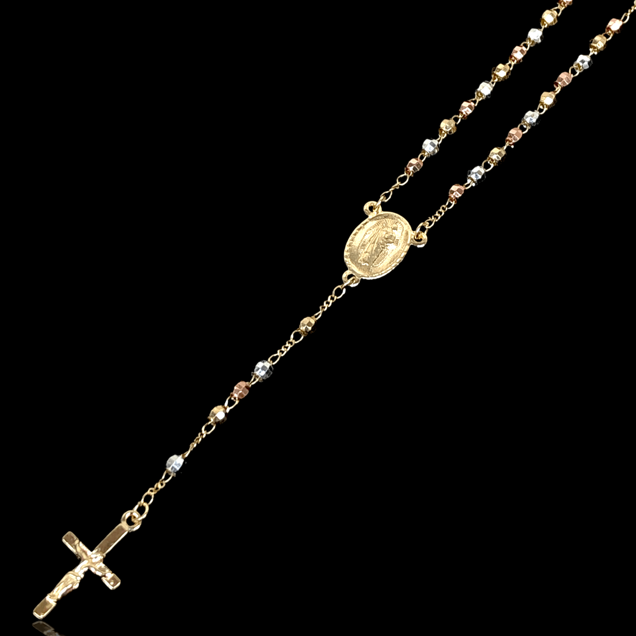 OLR 0005 -18K Gold Filled Oro Laminado NEW, ROSARY - KUANIA