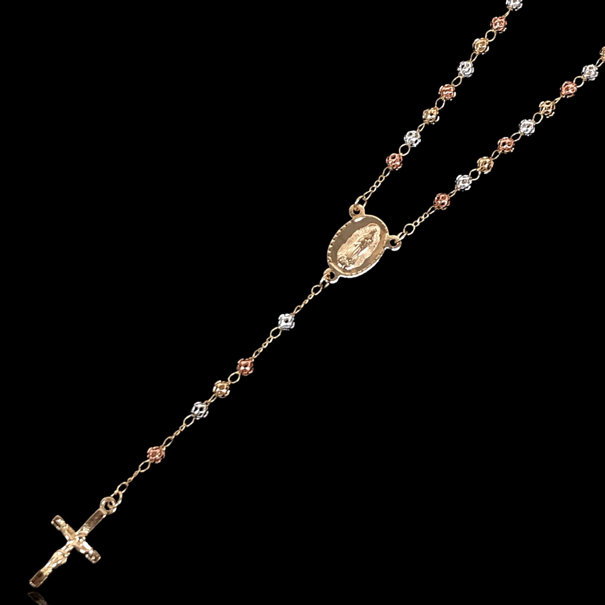 OLR 0007 -18K Gold Filled Oro Laminado NEW, ROSARY - KUANIA